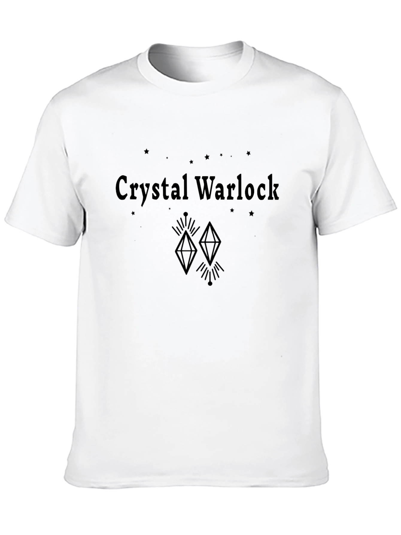 Crystal Warlock Graphic Tee - Stylish Black T-Shirt