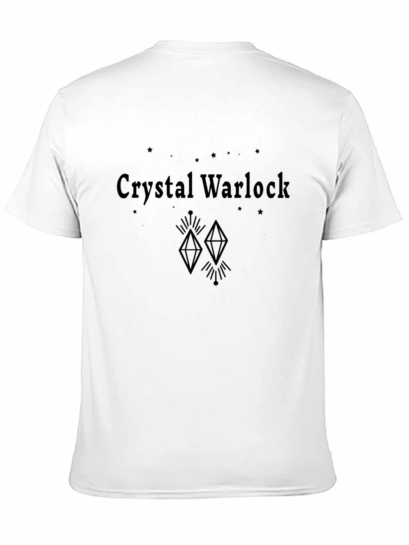Crystal Warlock Graphic Tee - Stylish Black T-Shirt