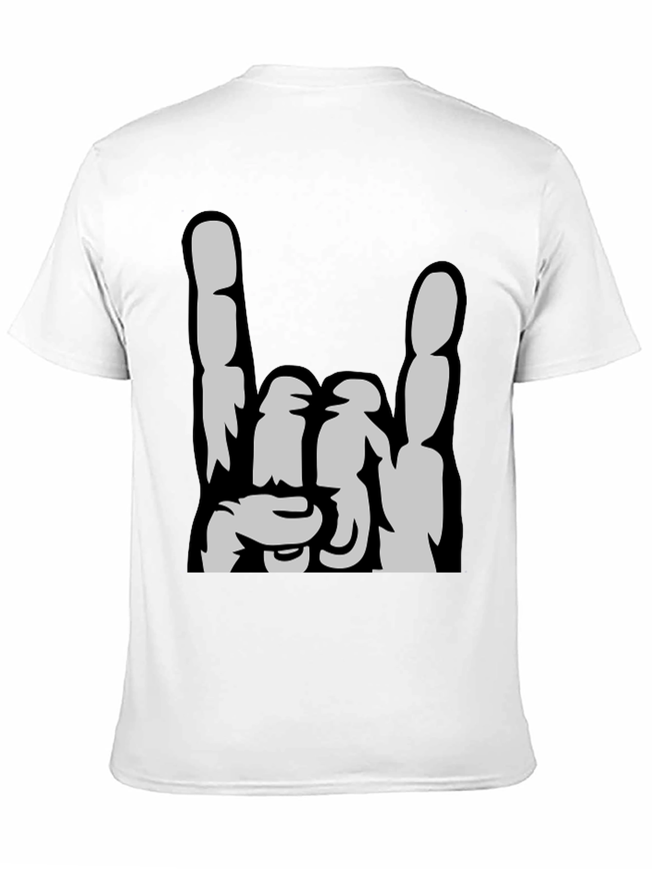 Rock On Graphic Tee - Black Cotton T-Shirt