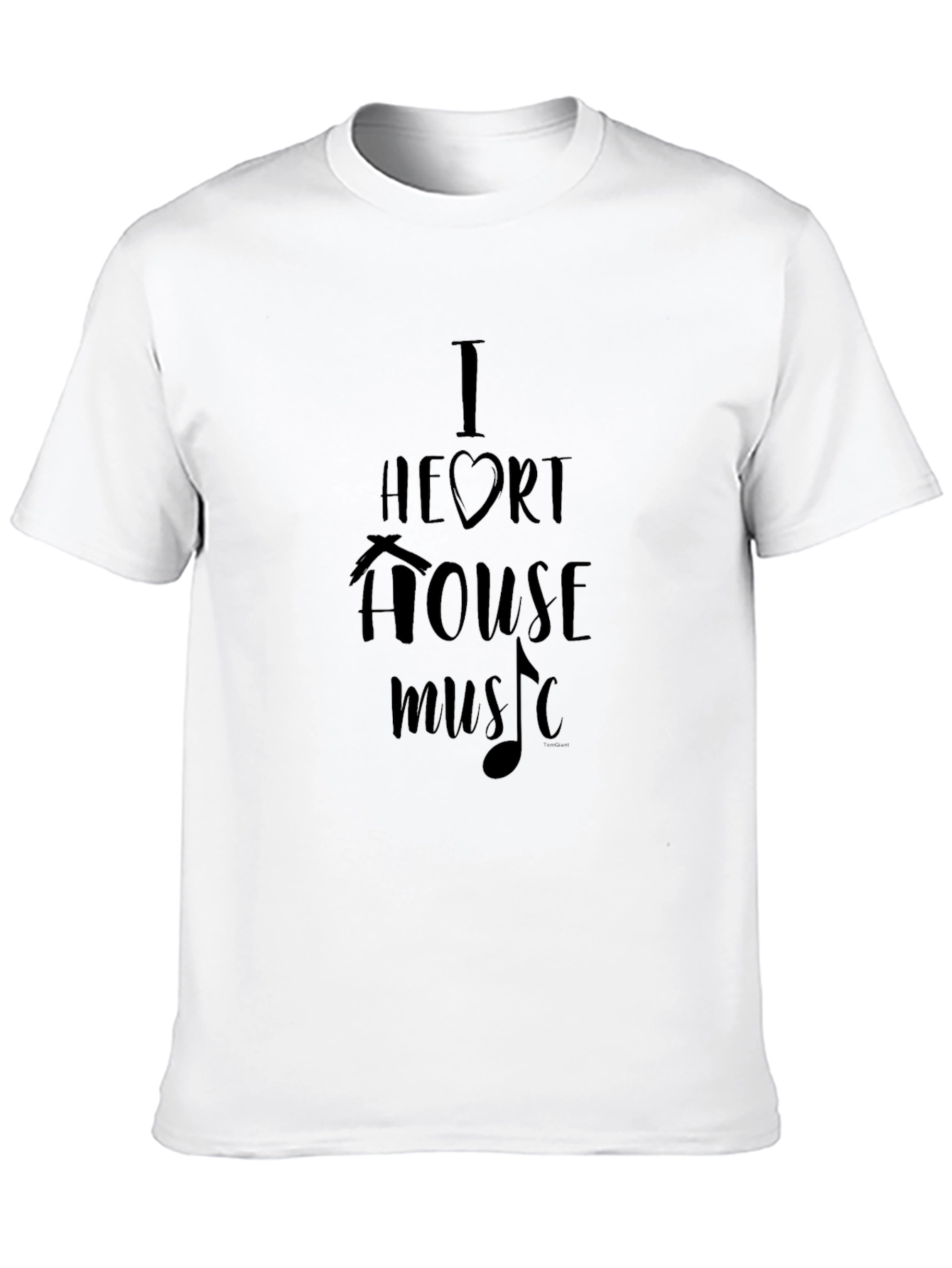 I Heart House Music Black Graphic Tee