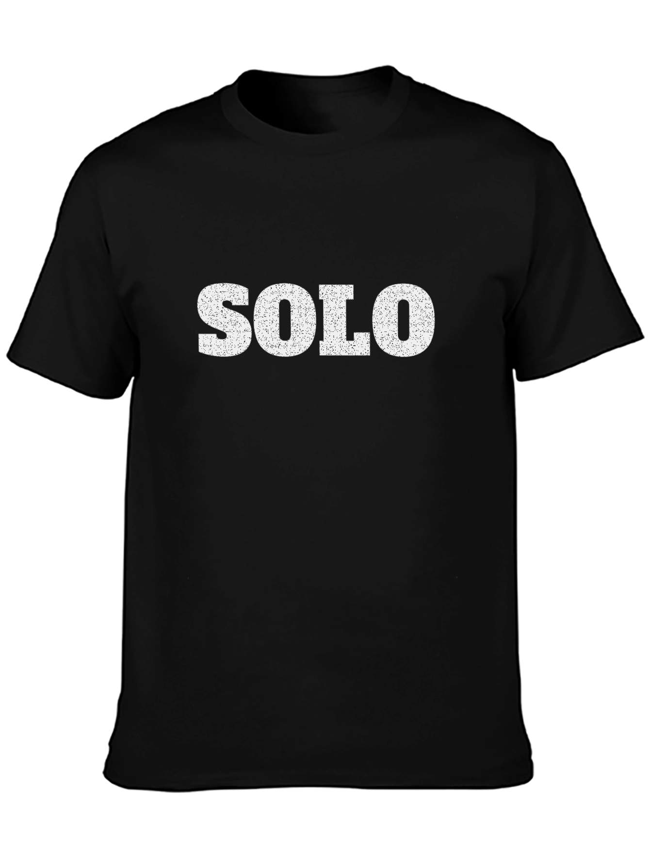 Mens SOLO Graphic Black T-Shirt