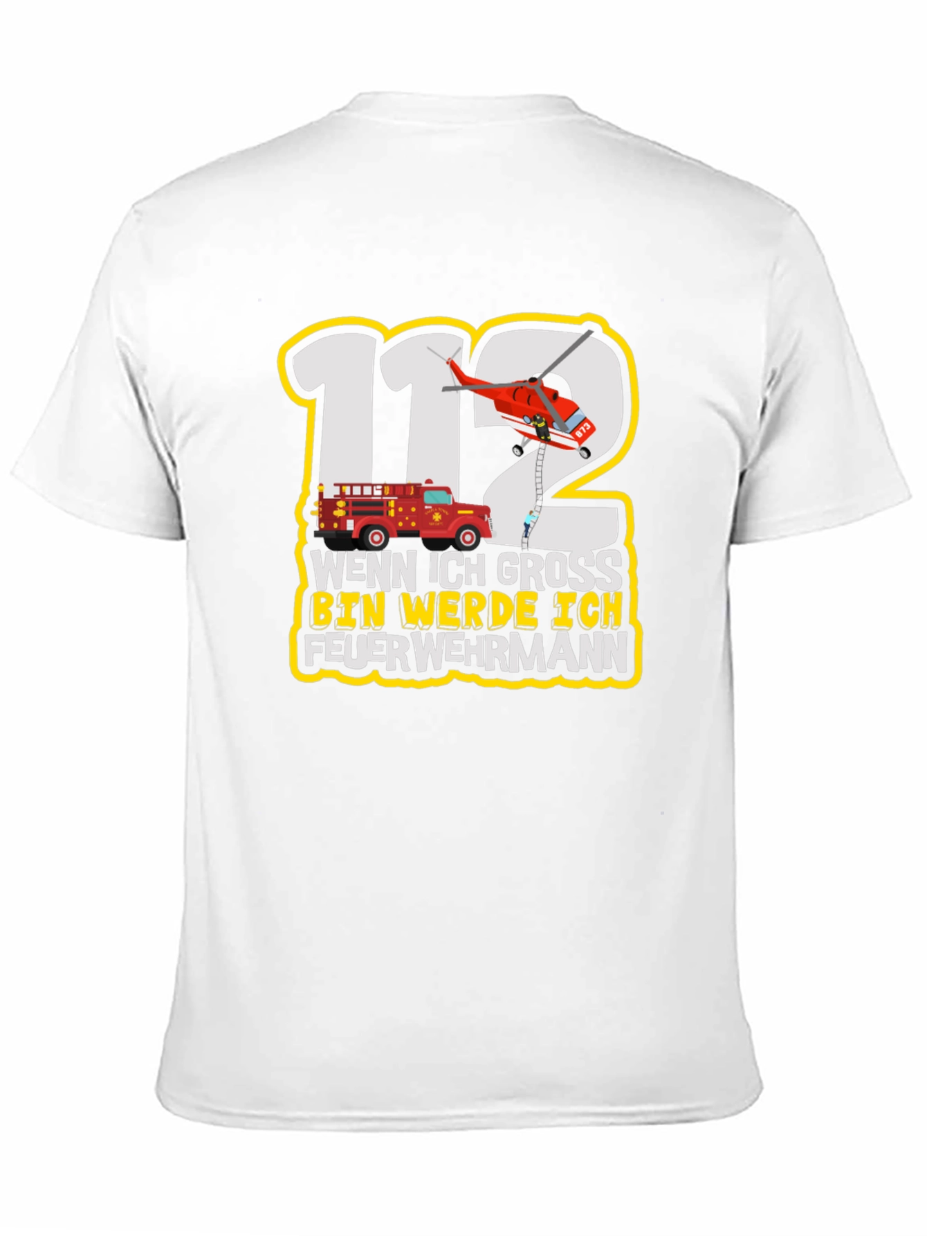 Firefighter T-Shirt: Wenn Ich Gross Bin Werde Ich Feuerwehrmann