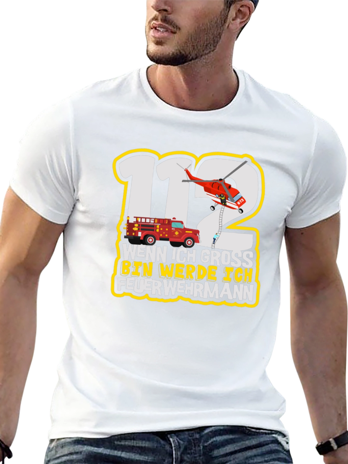 Firefighter T-Shirt: Wenn Ich Gross Bin Werde Ich Feuerwehrmann