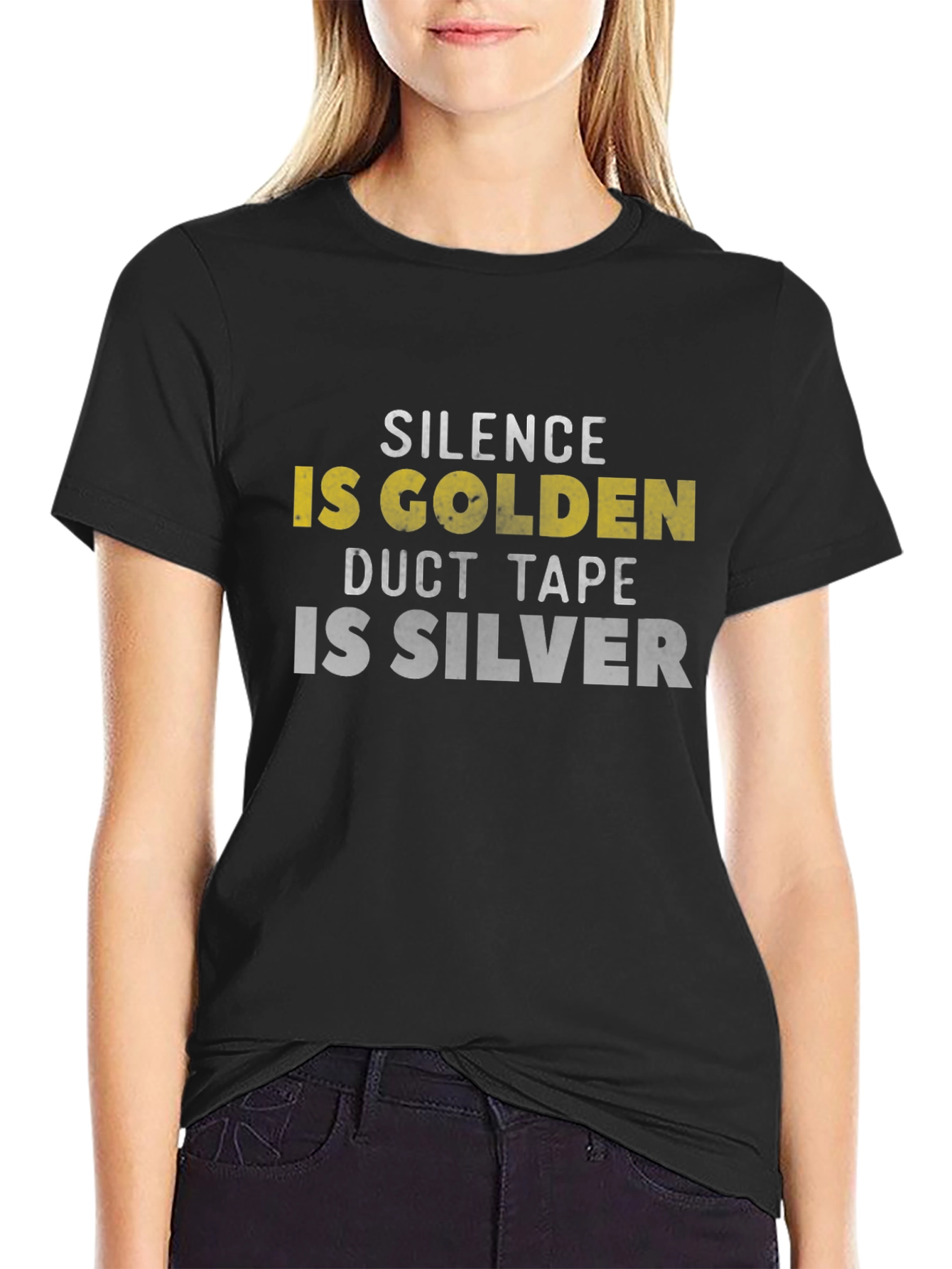 Silence is Golden Duct Tape is Silver Graphic Tee