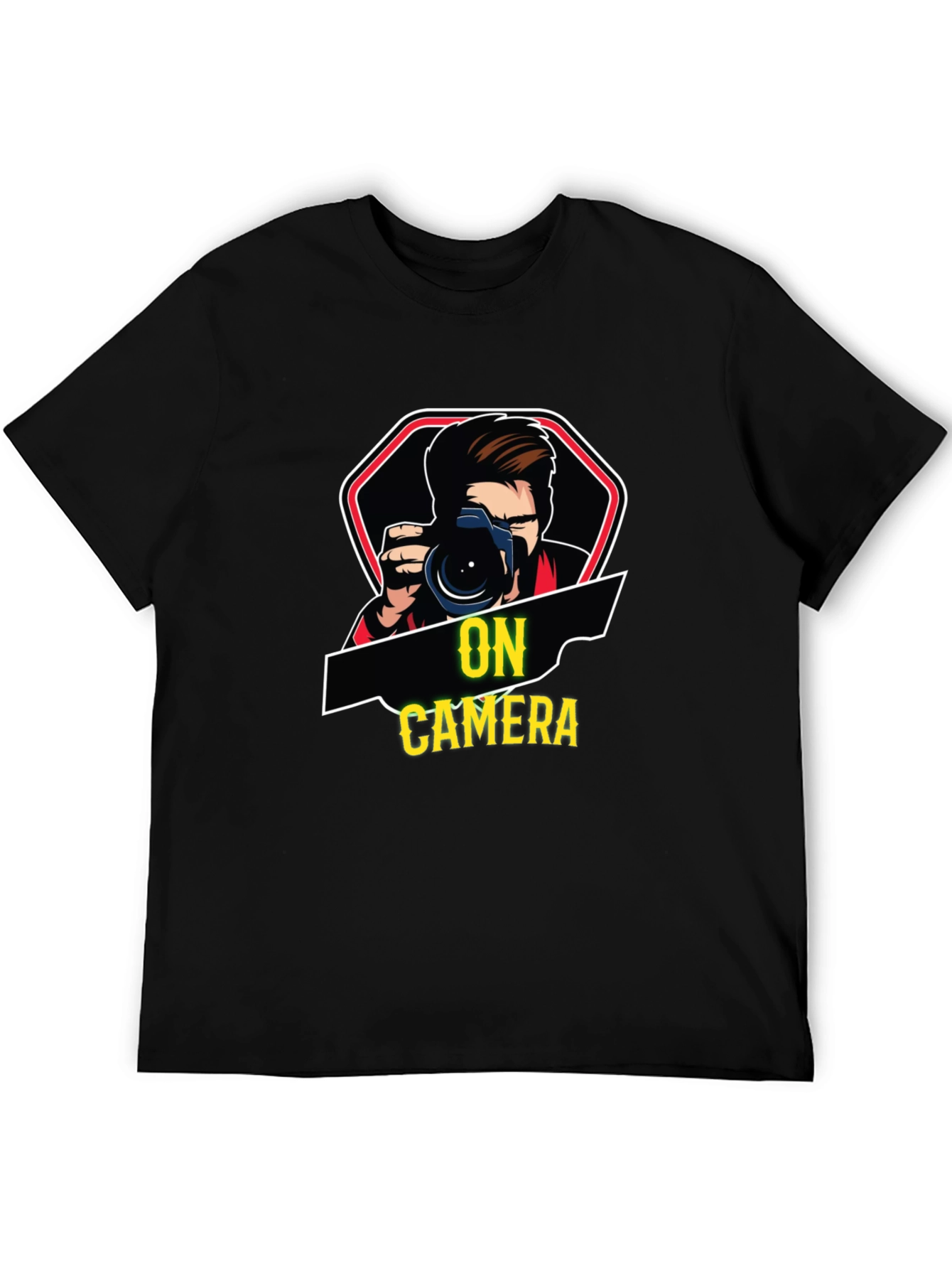 On Camera Black T-Shirt