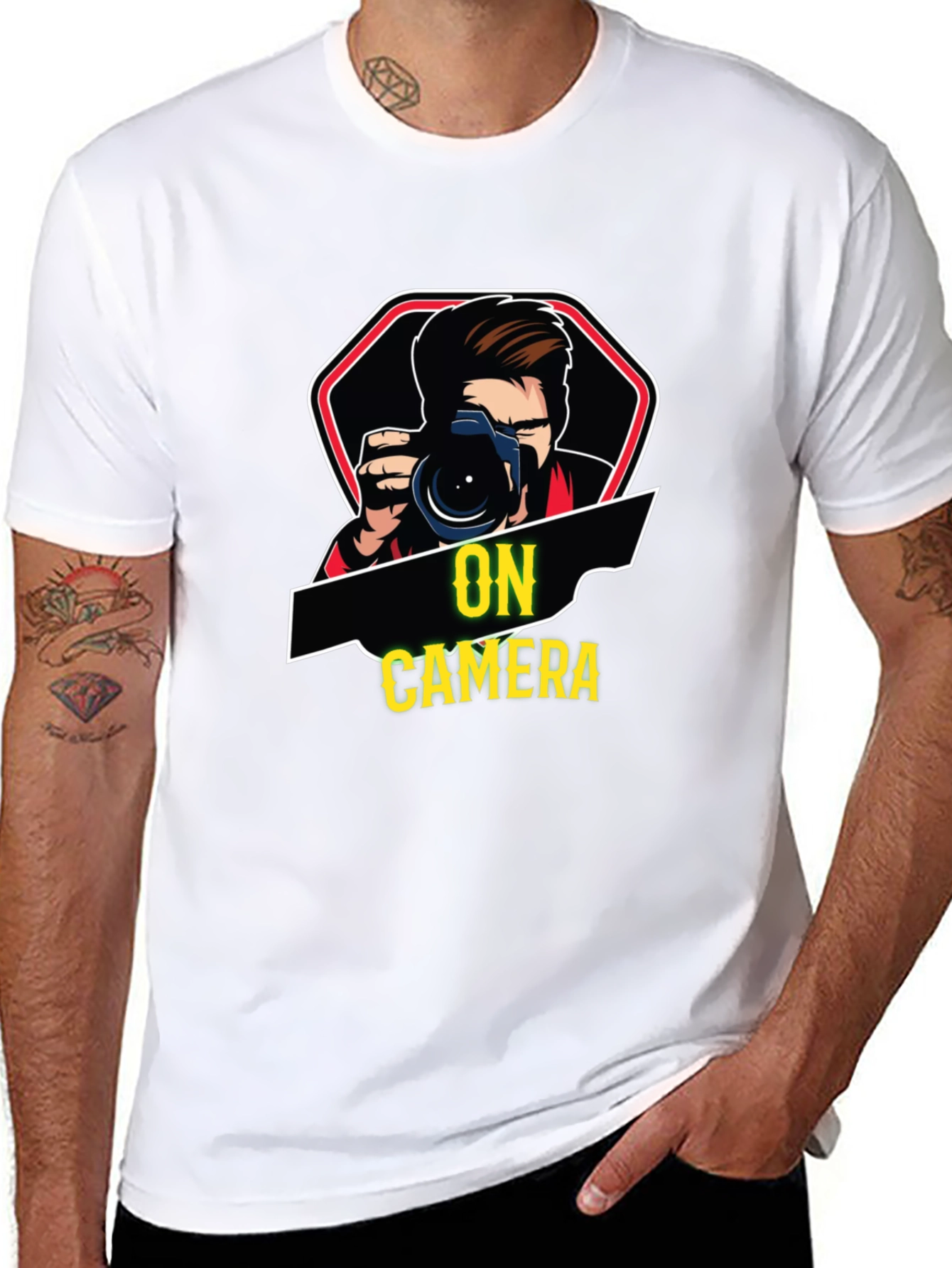 On Camera Black T-Shirt