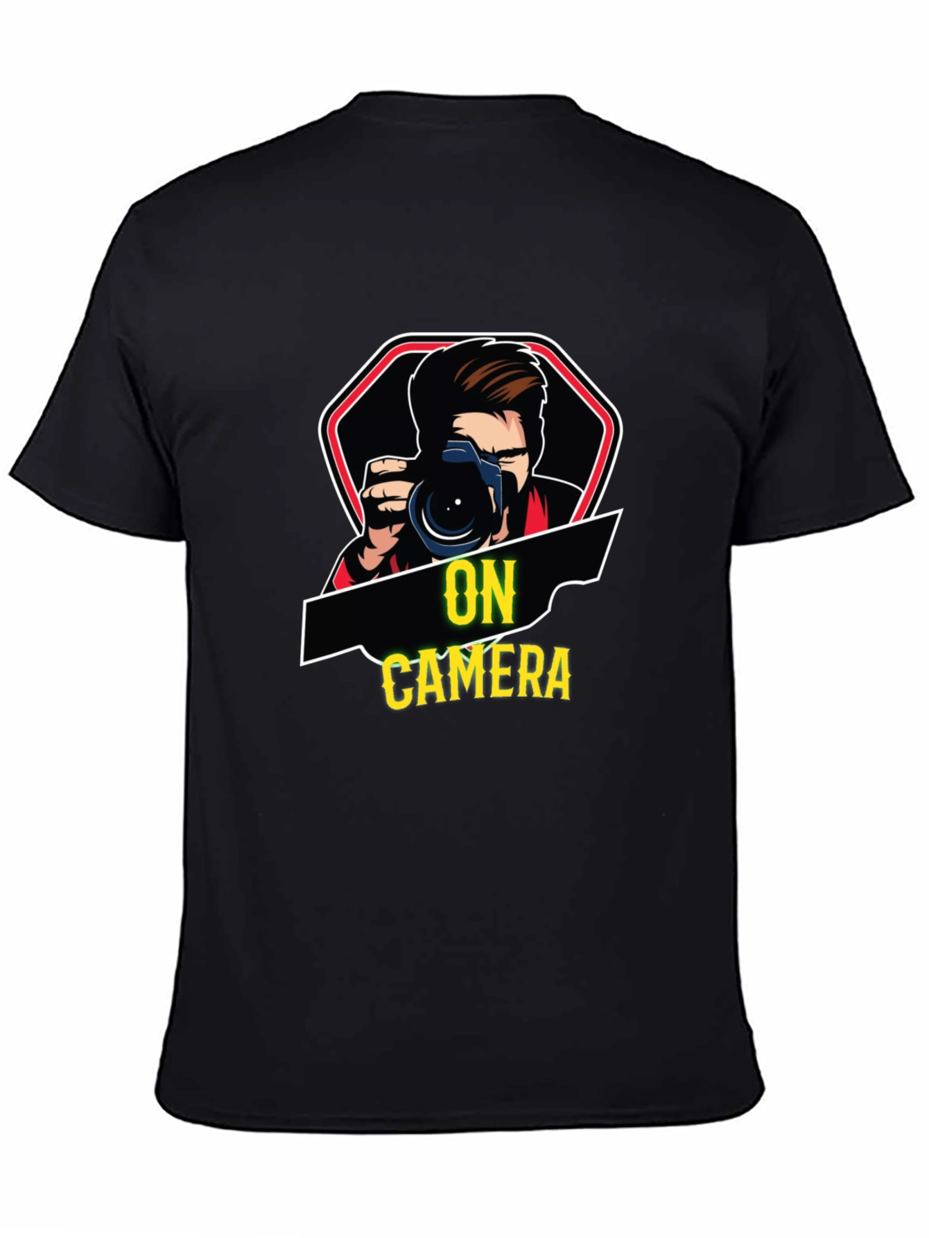 On Camera Black T-Shirt