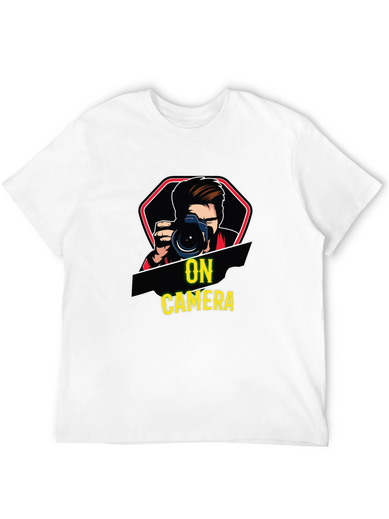 On Camera Black T-Shirt