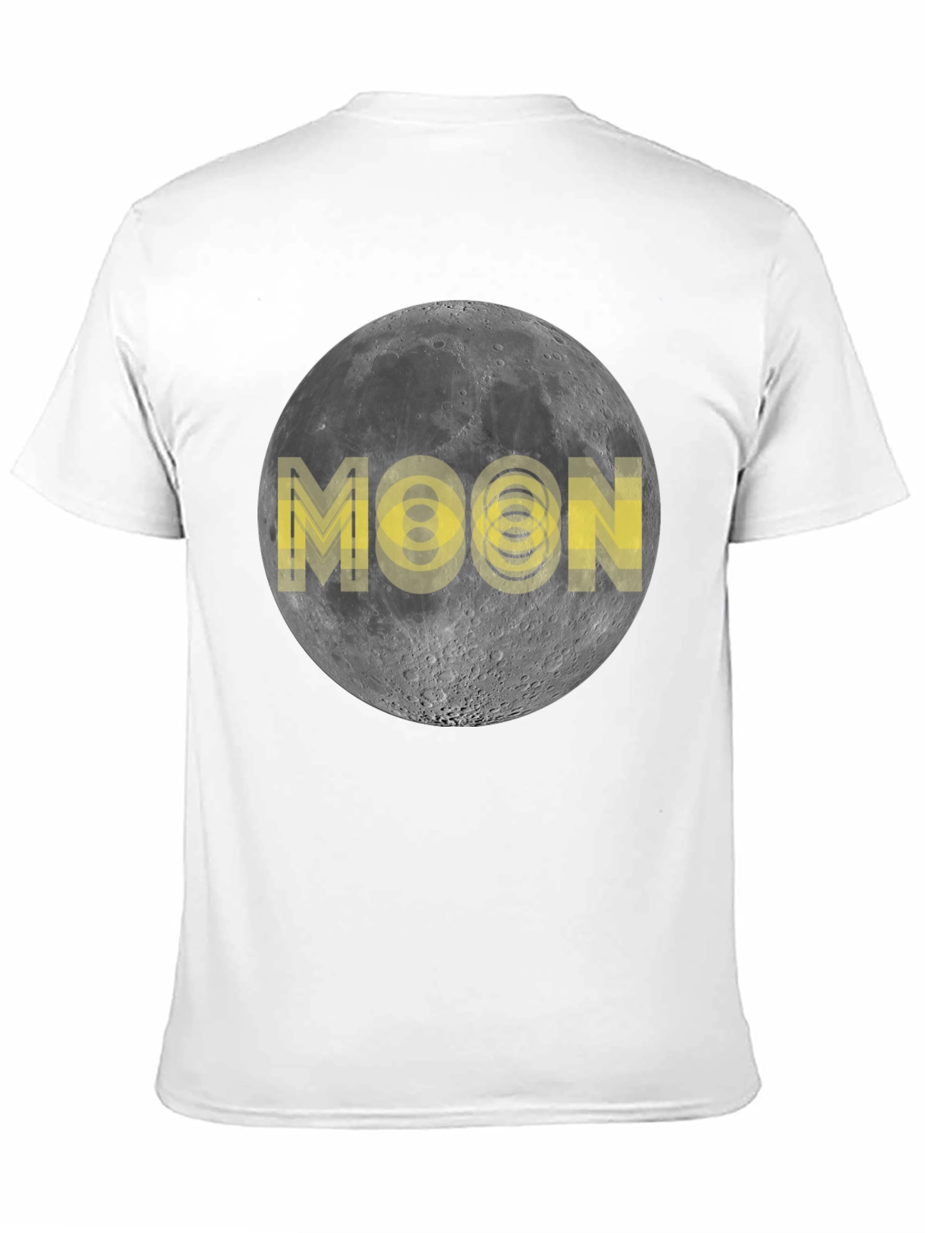 Moon Graphic Print Black T-Shirt
