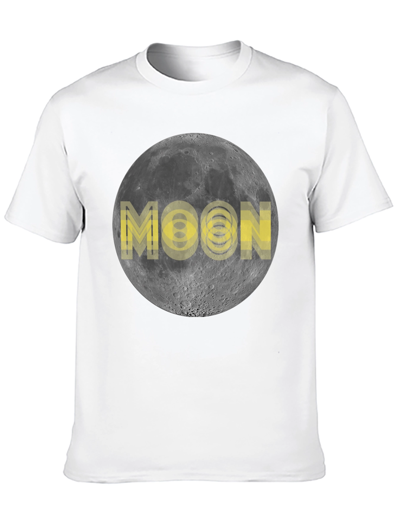 Moon Graphic Print Black T-Shirt