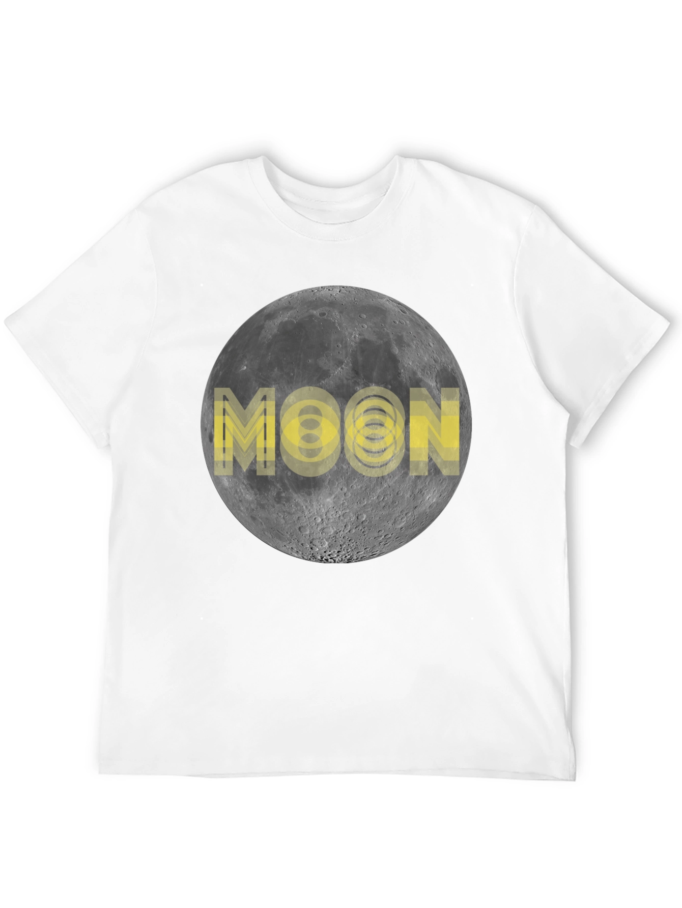 Moon Graphic Print Black T-Shirt