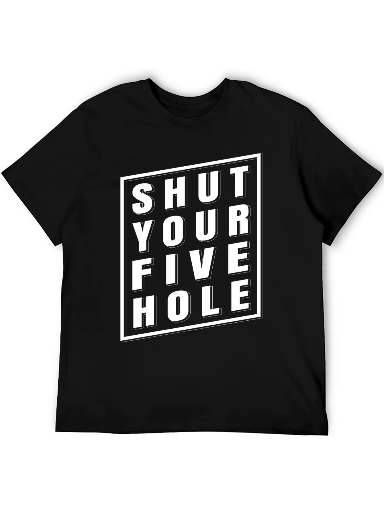 Shut Your Five Hole Black T-Shirt