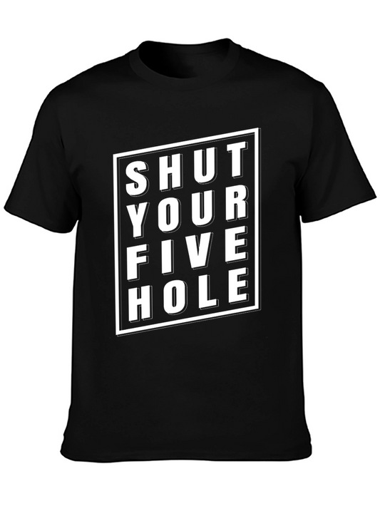 Shut Your Five Hole Black T-Shirt