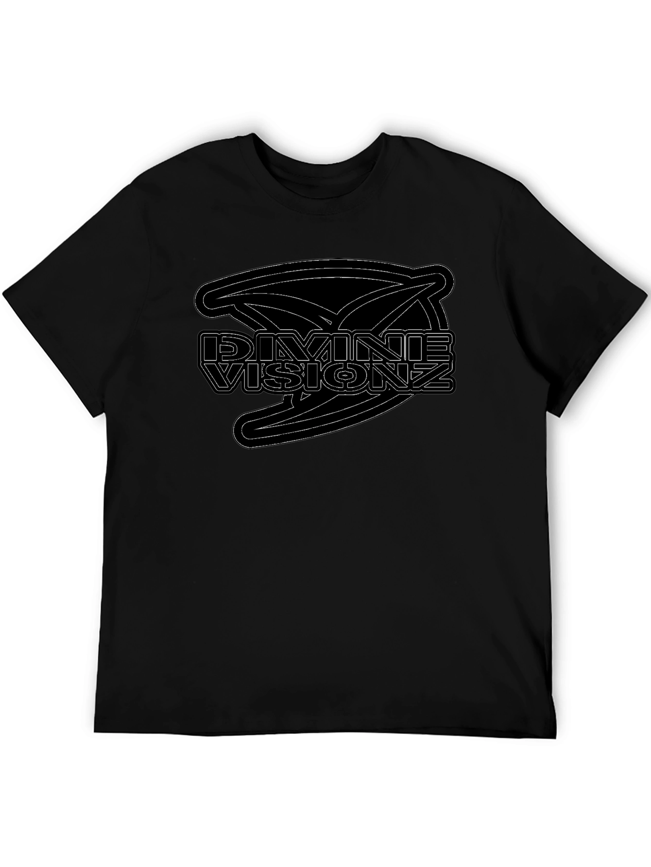 Divine Visionz Black Graphic T-Shirt