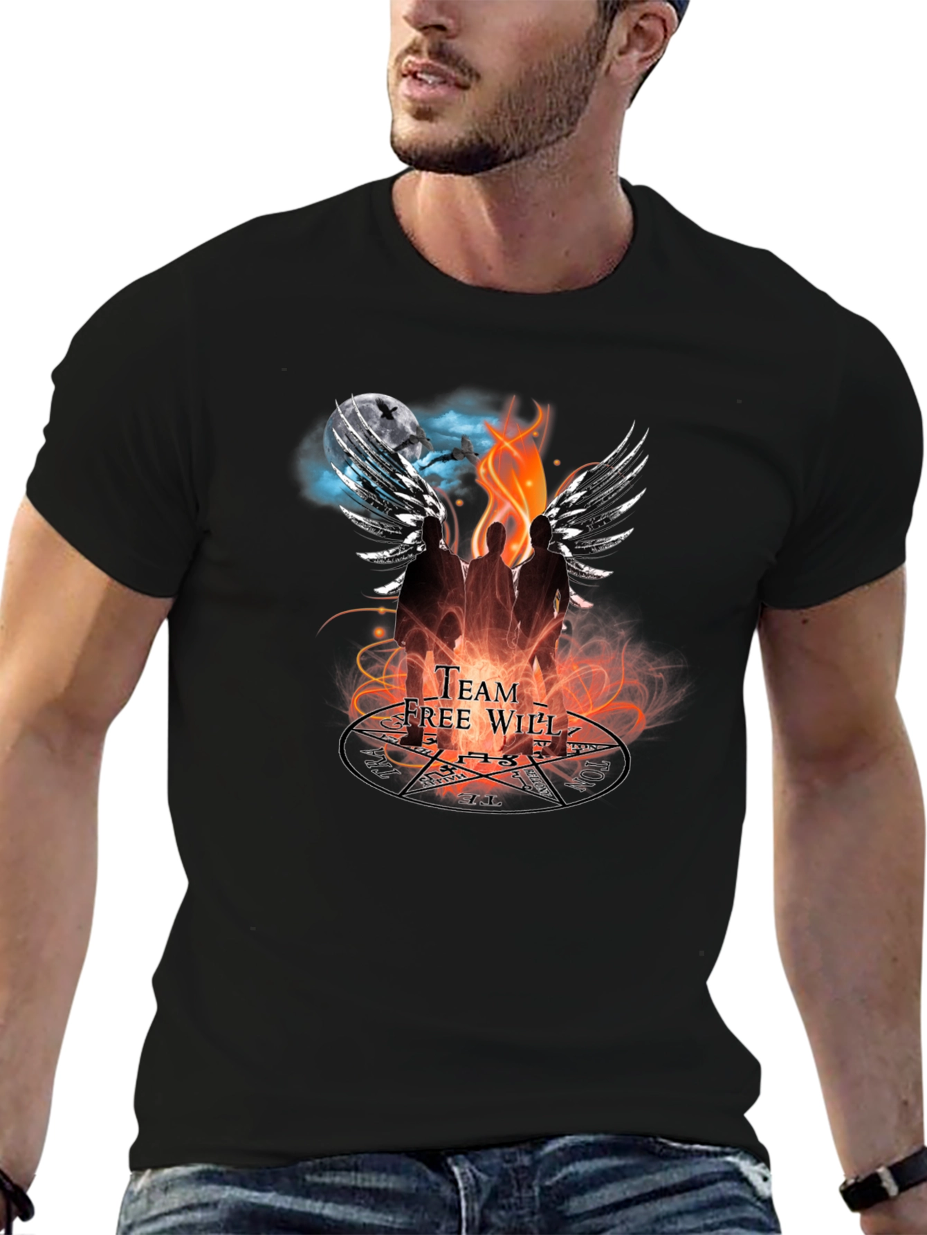Supernatural Team Free Will Graphic Tee