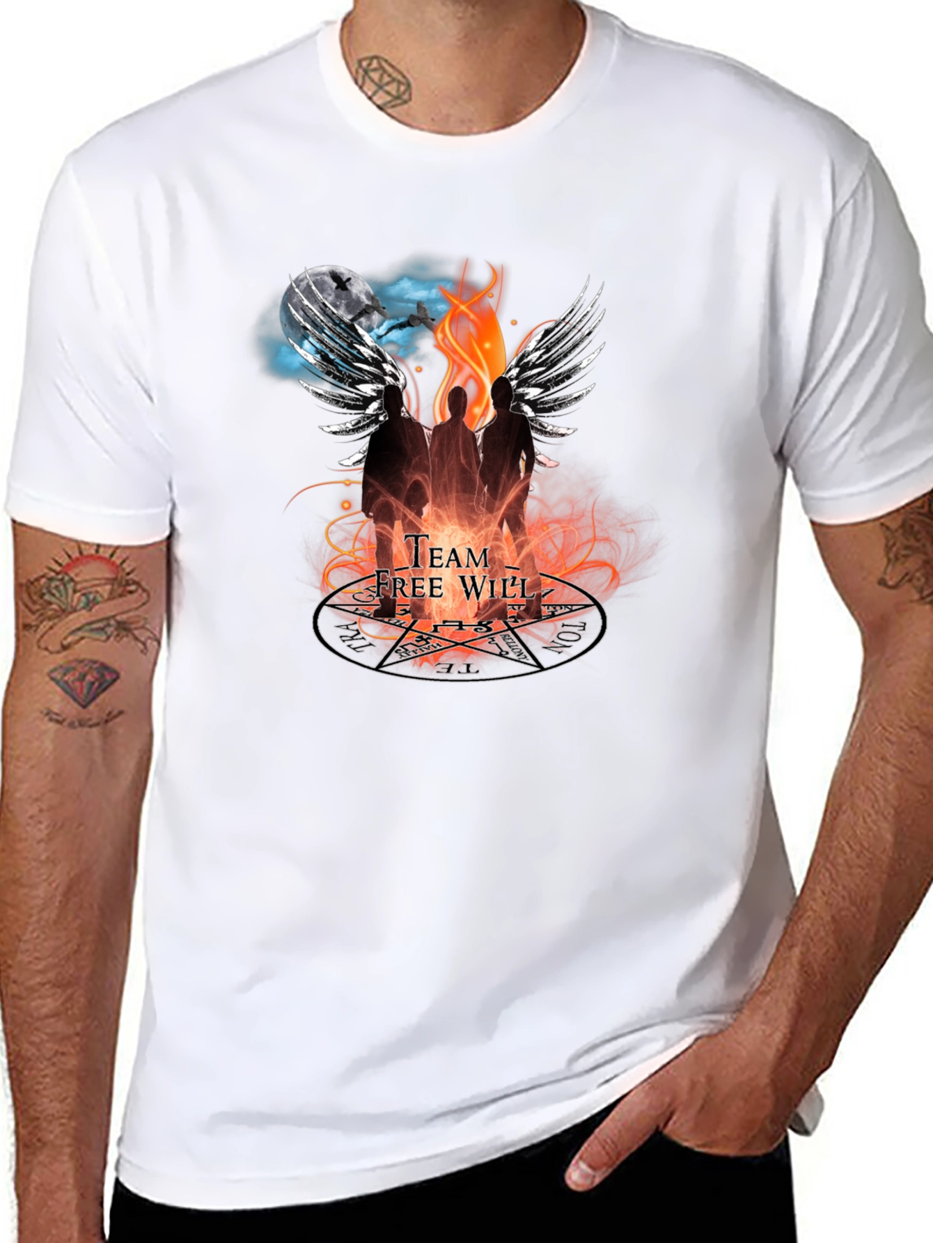 Supernatural Team Free Will Graphic Tee