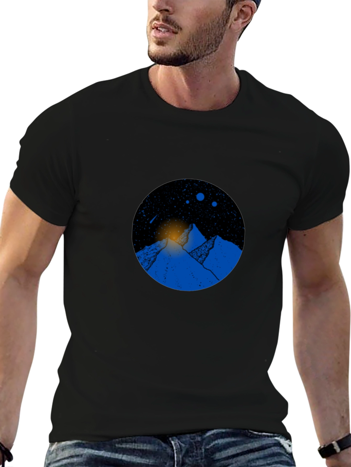 Mountain Graphic Black T-Shirt