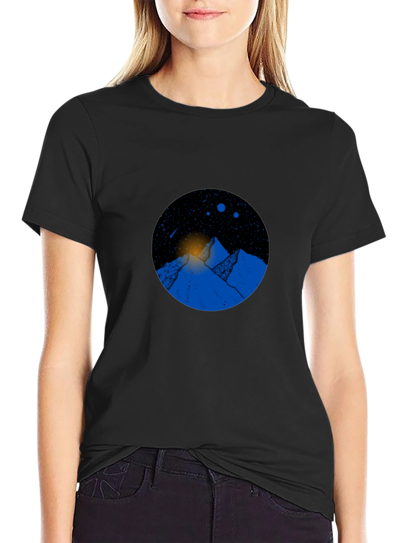 Mountain Graphic Black T-Shirt