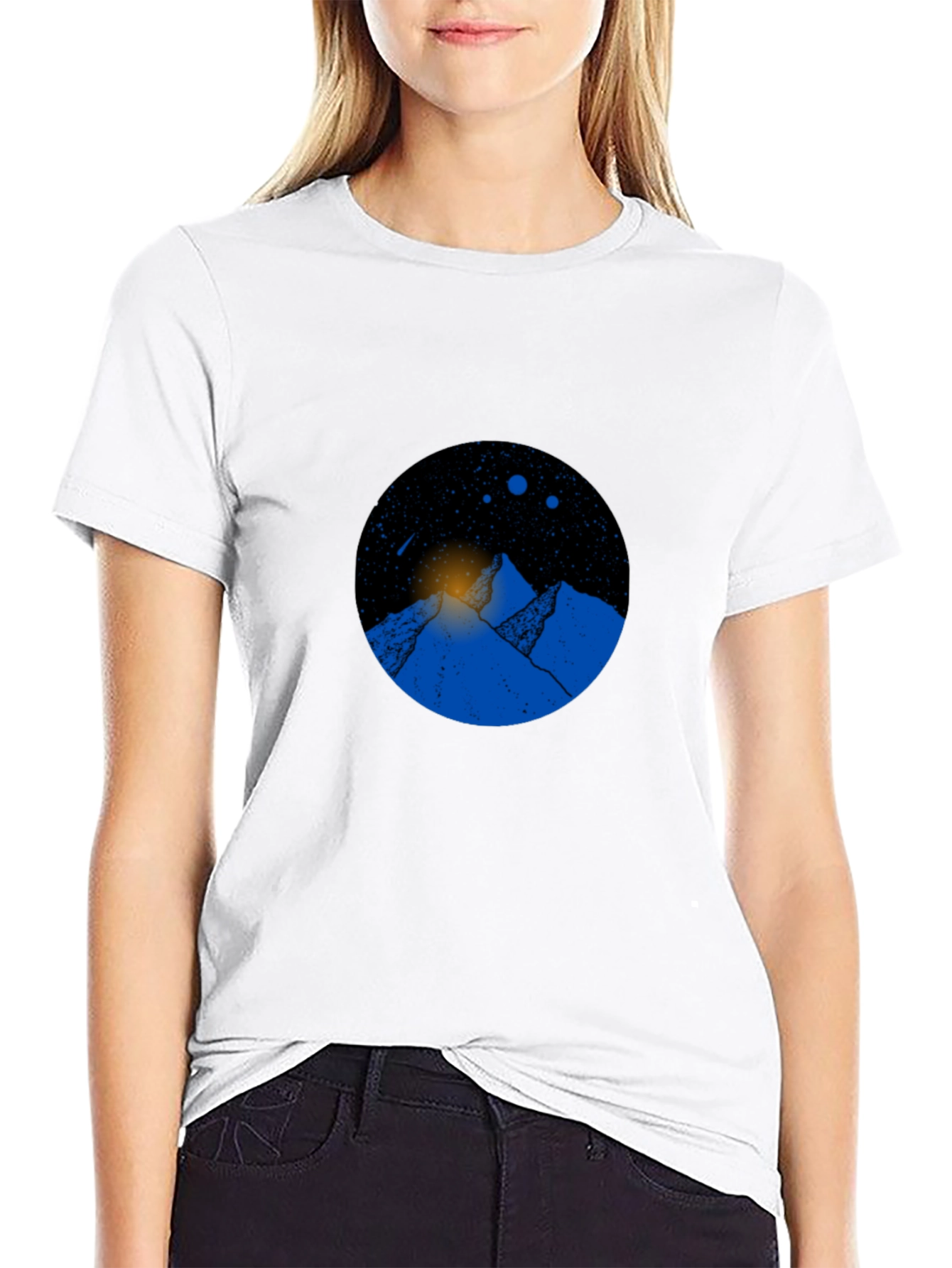Mountain Graphic Black T-Shirt