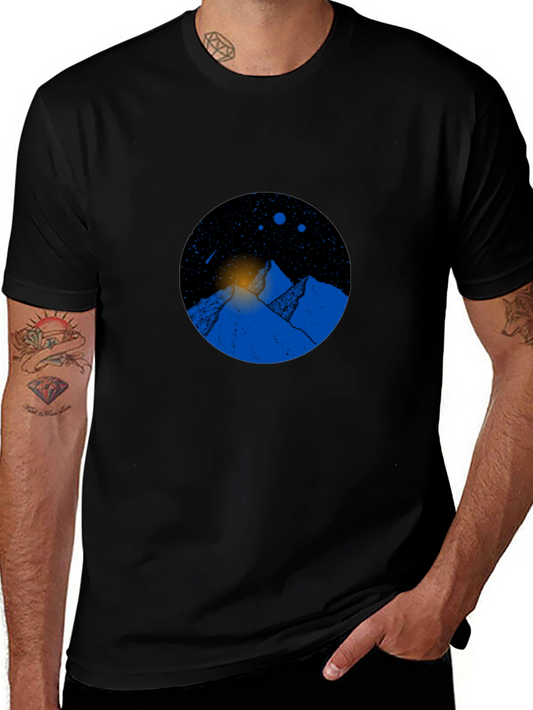 Mountain Graphic Black T-Shirt