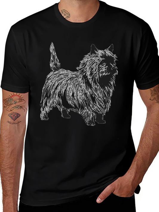 Dog Sketch Graphic T-Shirt - Unisex