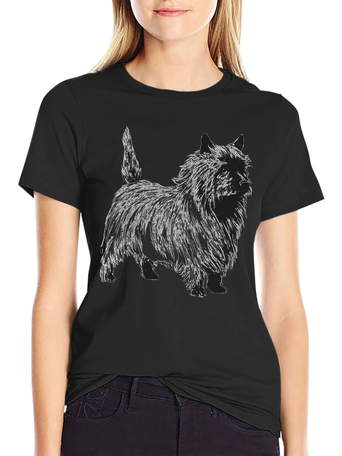 Dog Sketch Graphic T-Shirt - Unisex