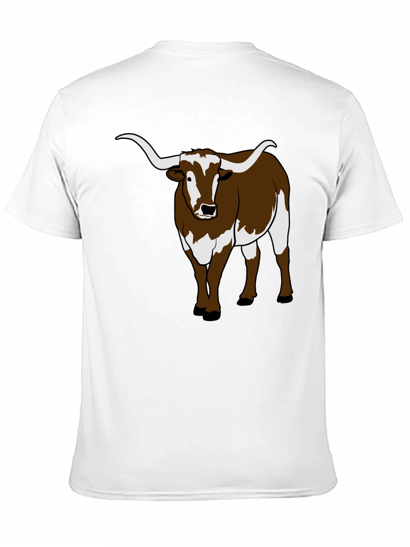 Longhorn Bull Graphic Tee - Black