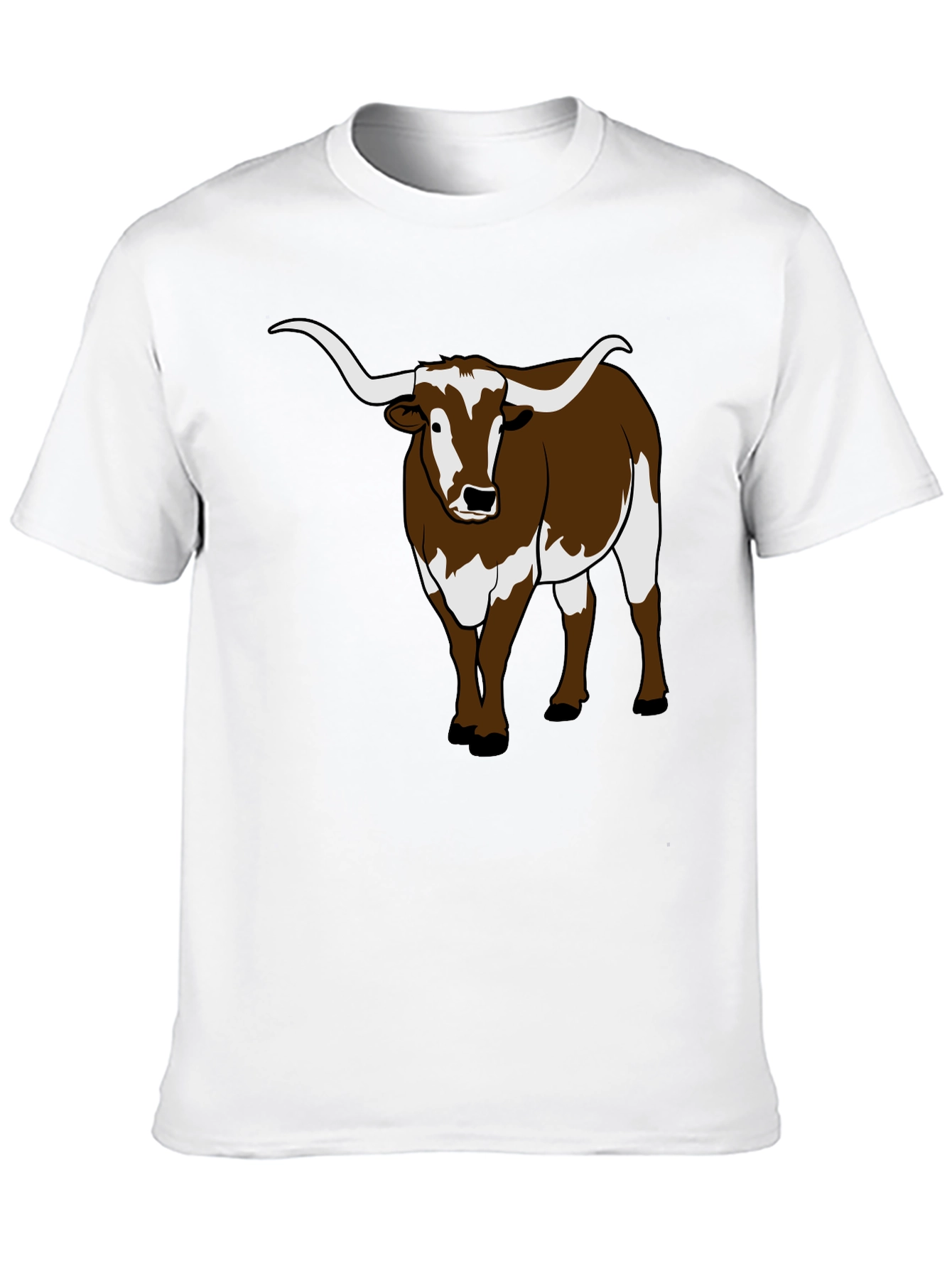 Longhorn Bull Graphic Tee - Black