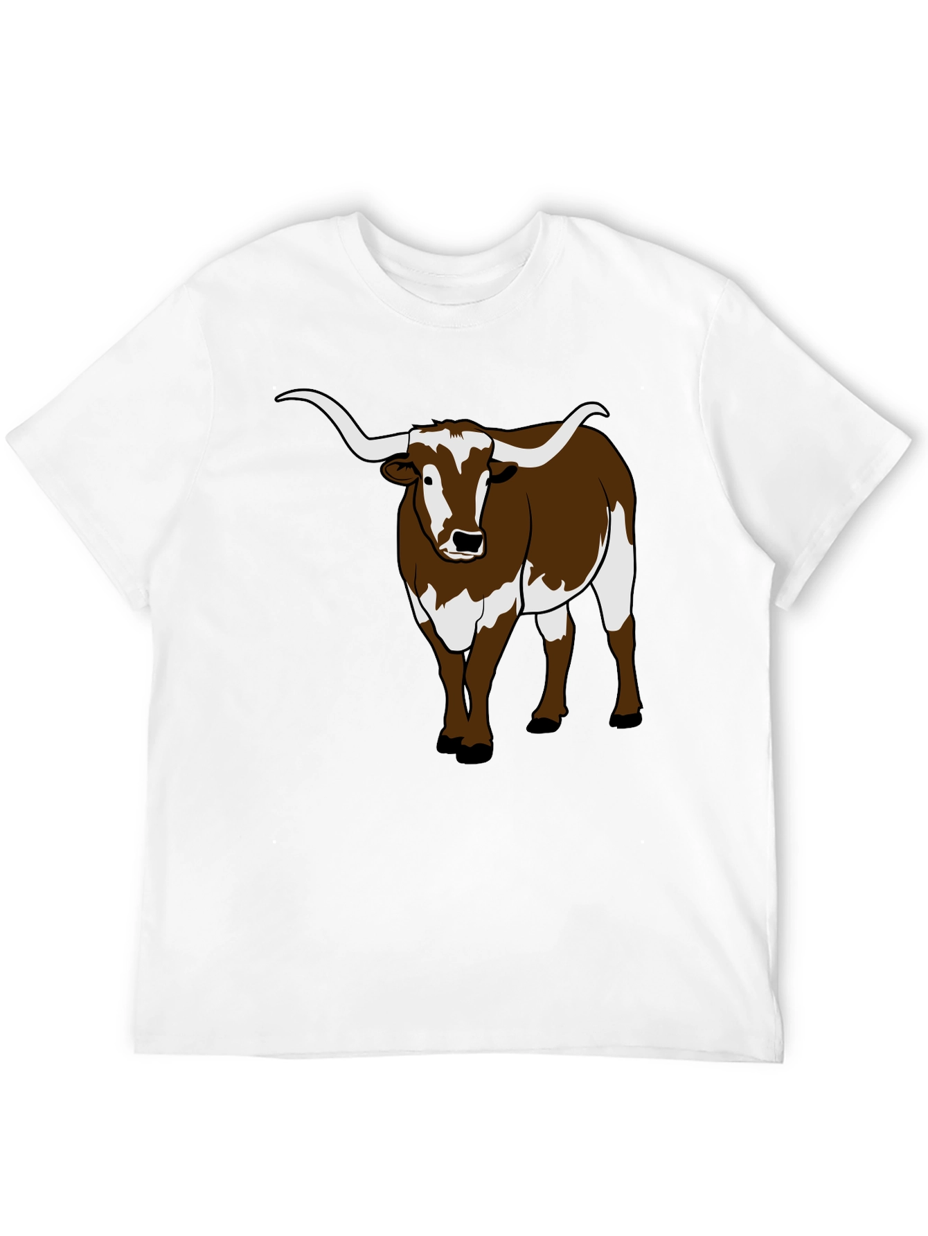 Longhorn Bull Graphic Tee - Black