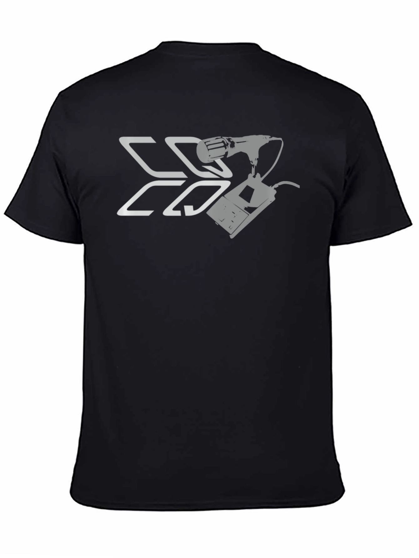 Retro Microphone & Console Black T-Shirt