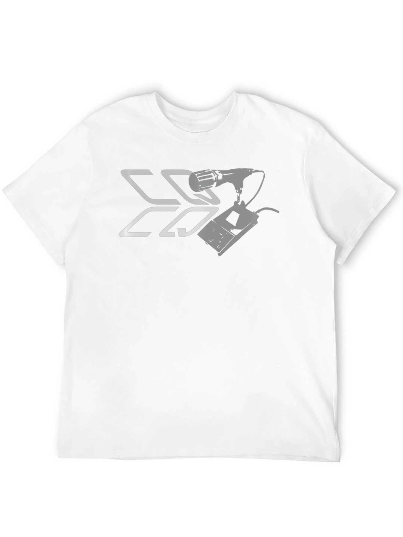 Retro Microphone & Console Black T-Shirt