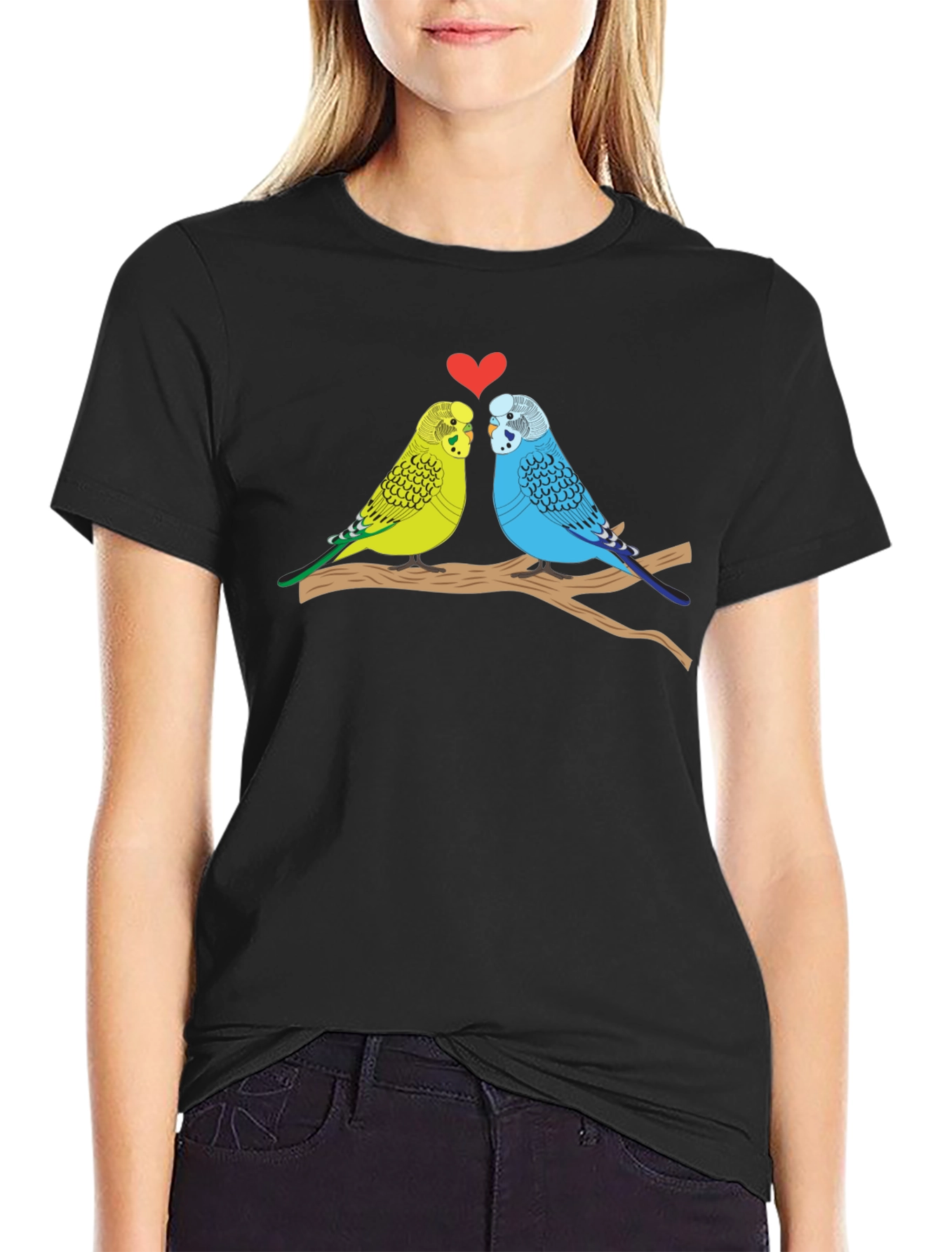 Budgie Love T-Shirt - Cute Bird Couple Tee