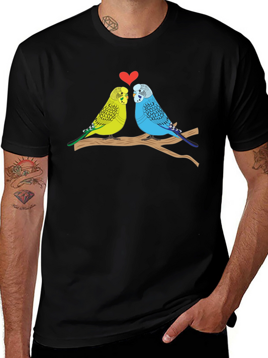 Budgie Love T-Shirt - Cute Bird Couple Tee