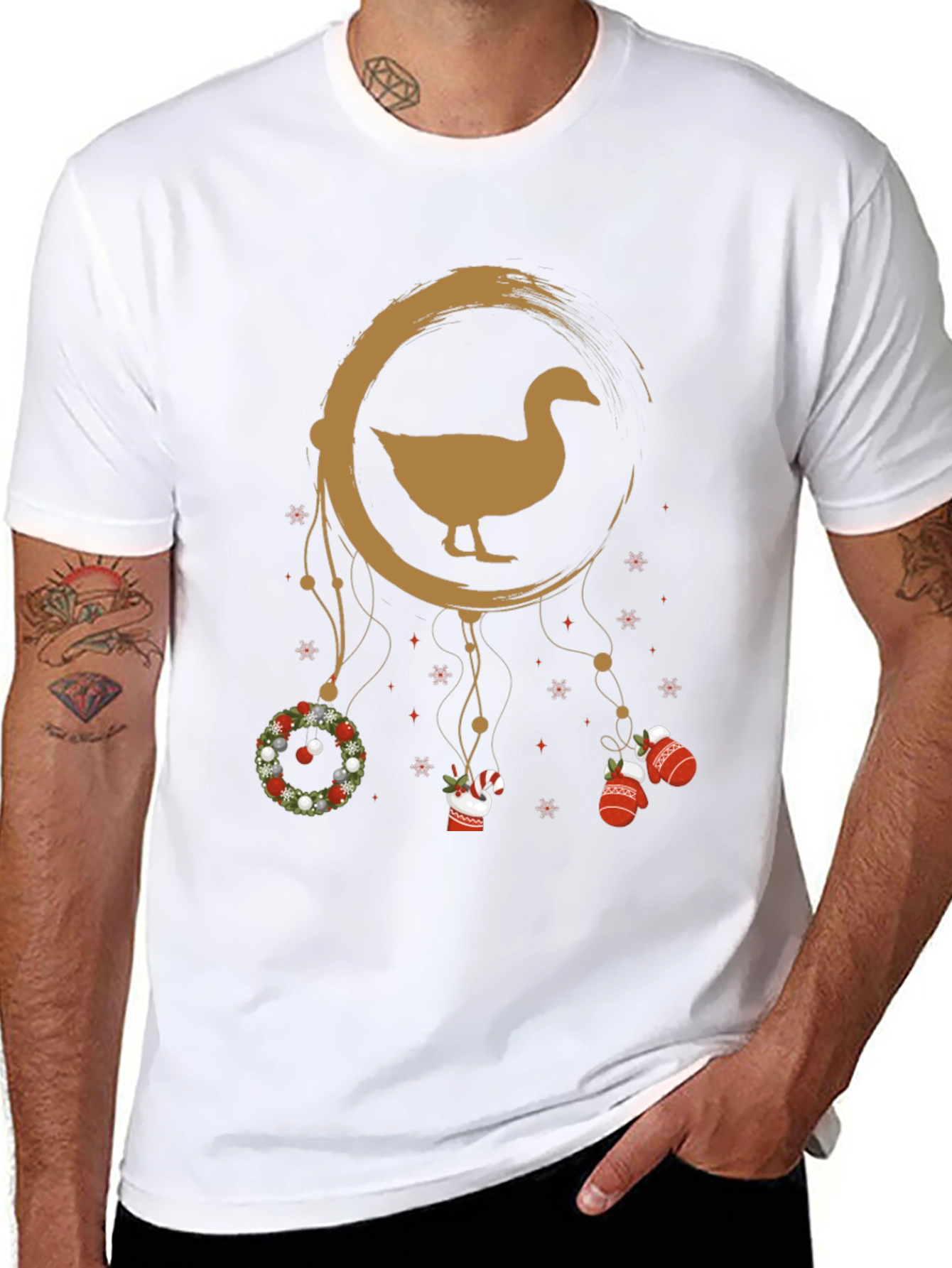 Holiday Goose Dreamcatcher Graphic Tee