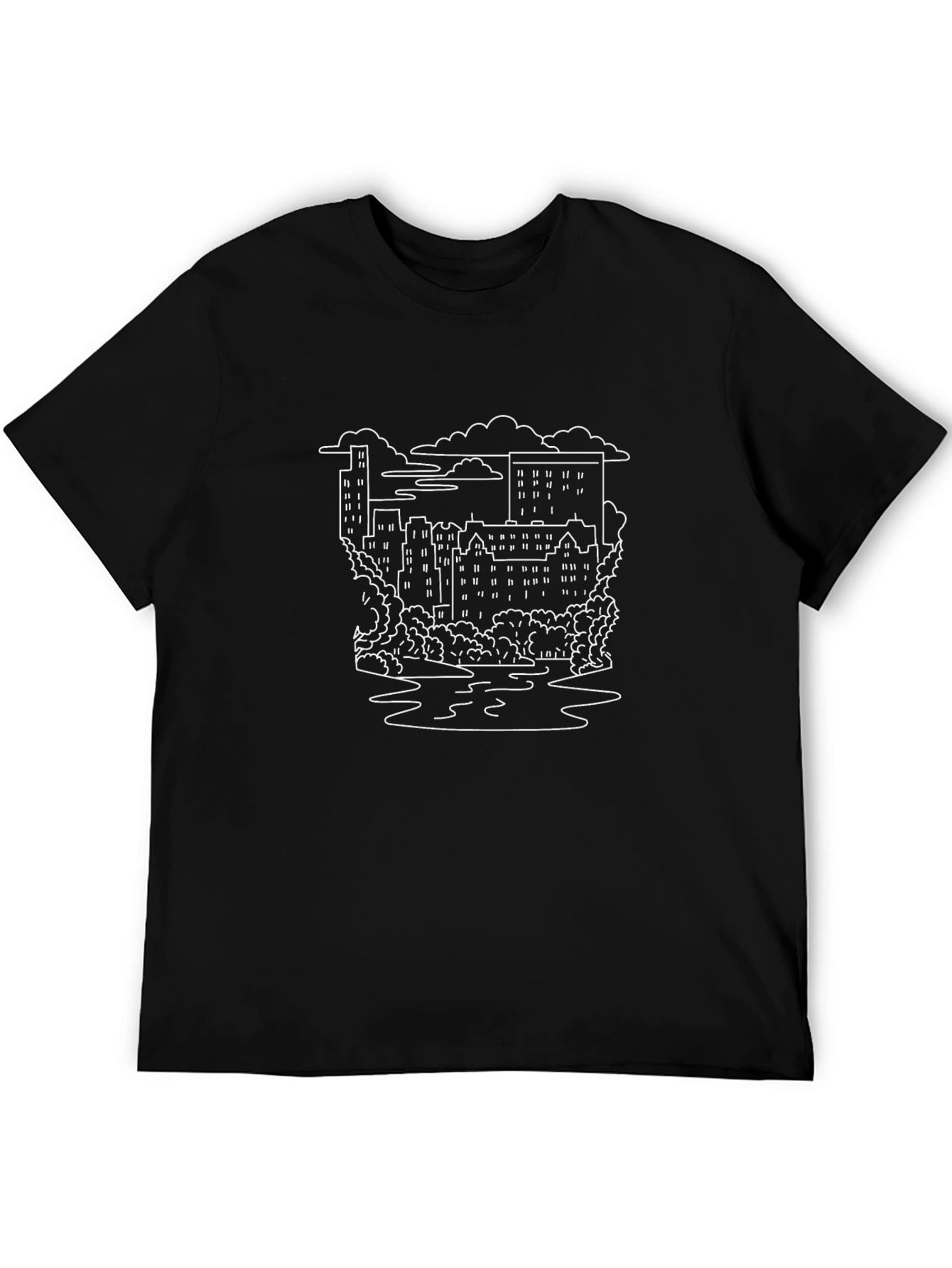 Cityscape Graphic T-Shirt - Stylish Urban Design