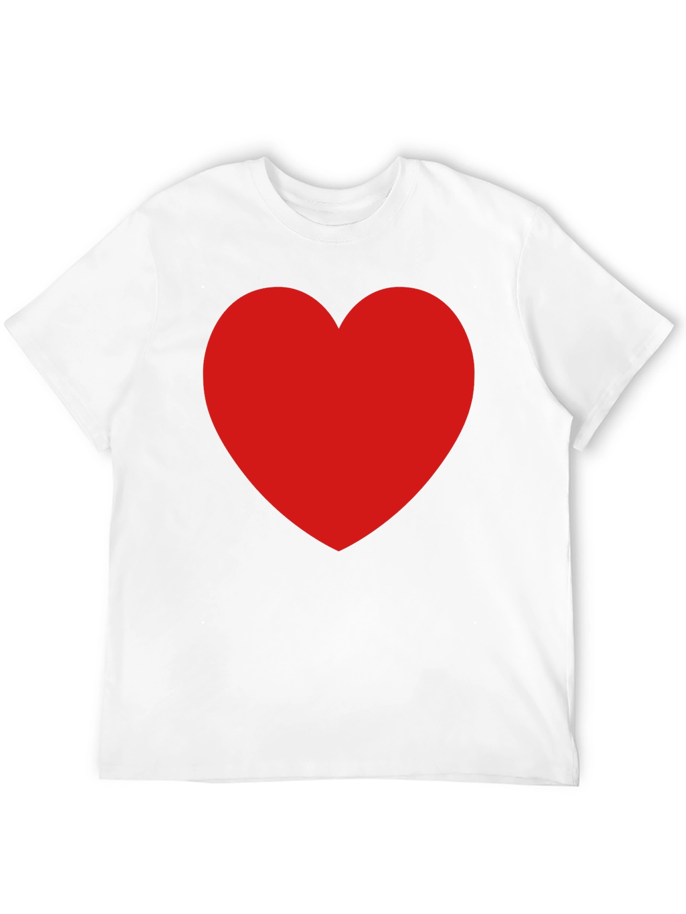Heart Graphic Black Crew Neck T-Shirt