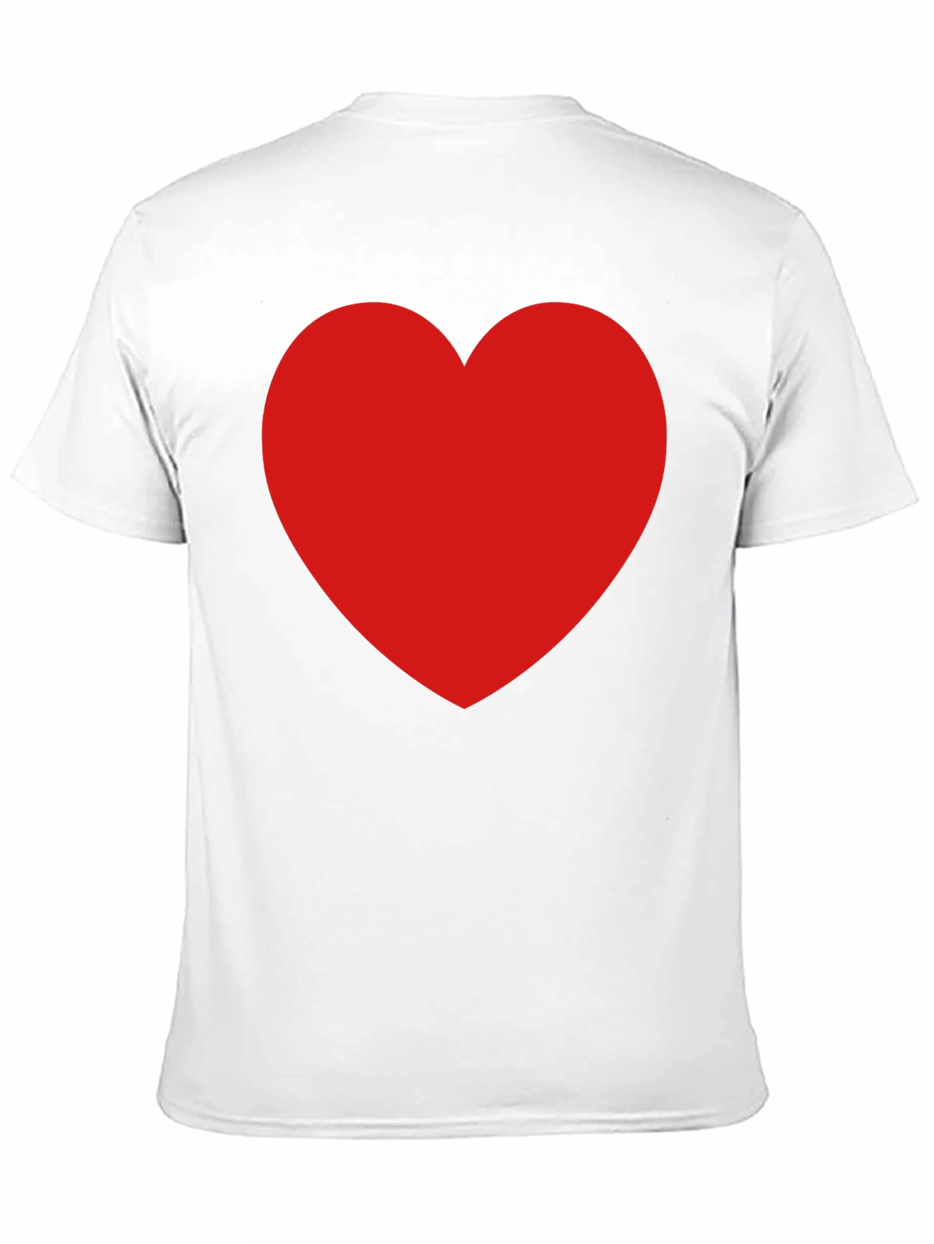 Heart Graphic Black Crew Neck T-Shirt