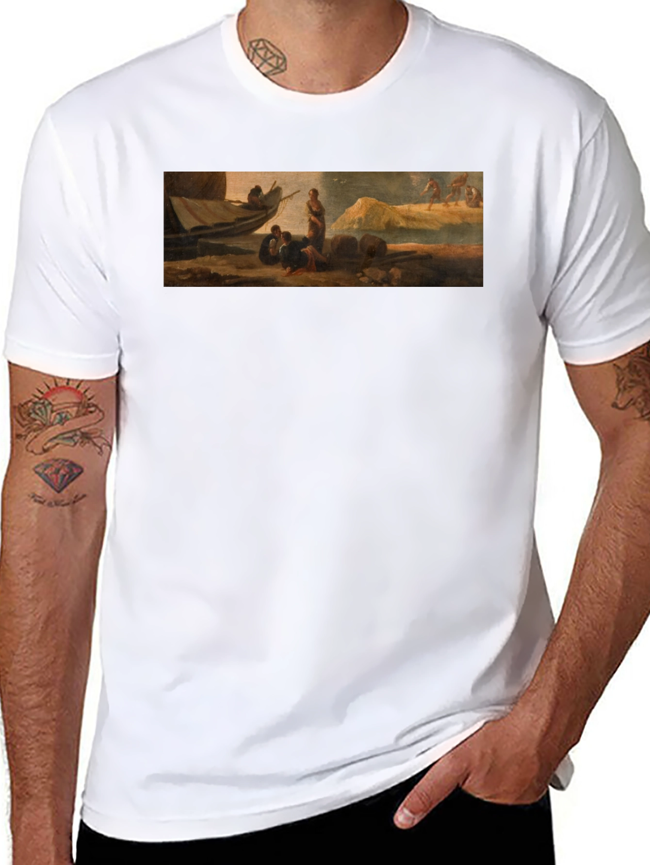 Art Inspired Mens Black T-Shirt
