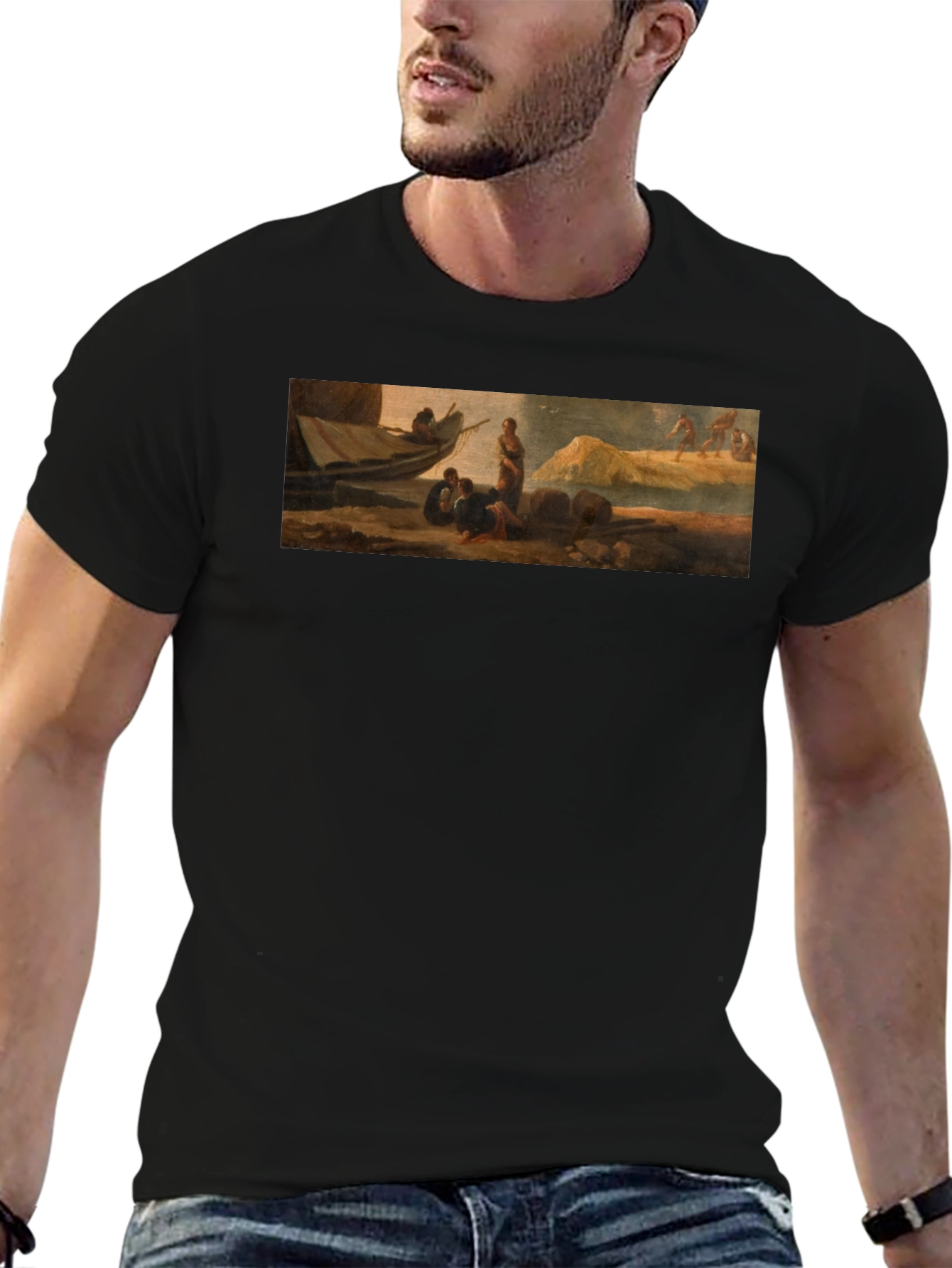 Art Inspired Mens Black T-Shirt