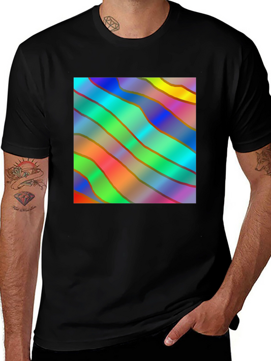 Colorful Abstract Pattern T-Shirt - Unique Design