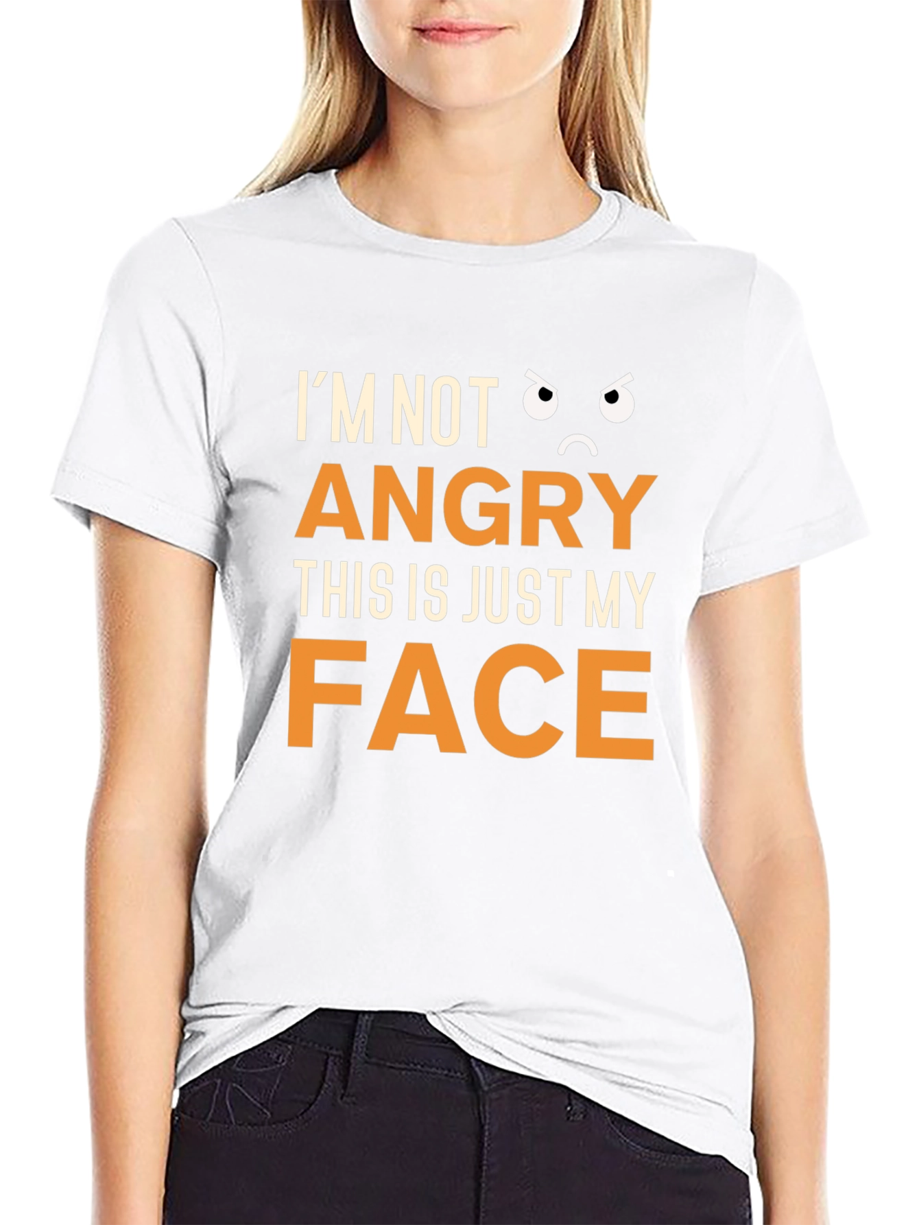 Funny Im Not Angry Graphic T-Shirt
