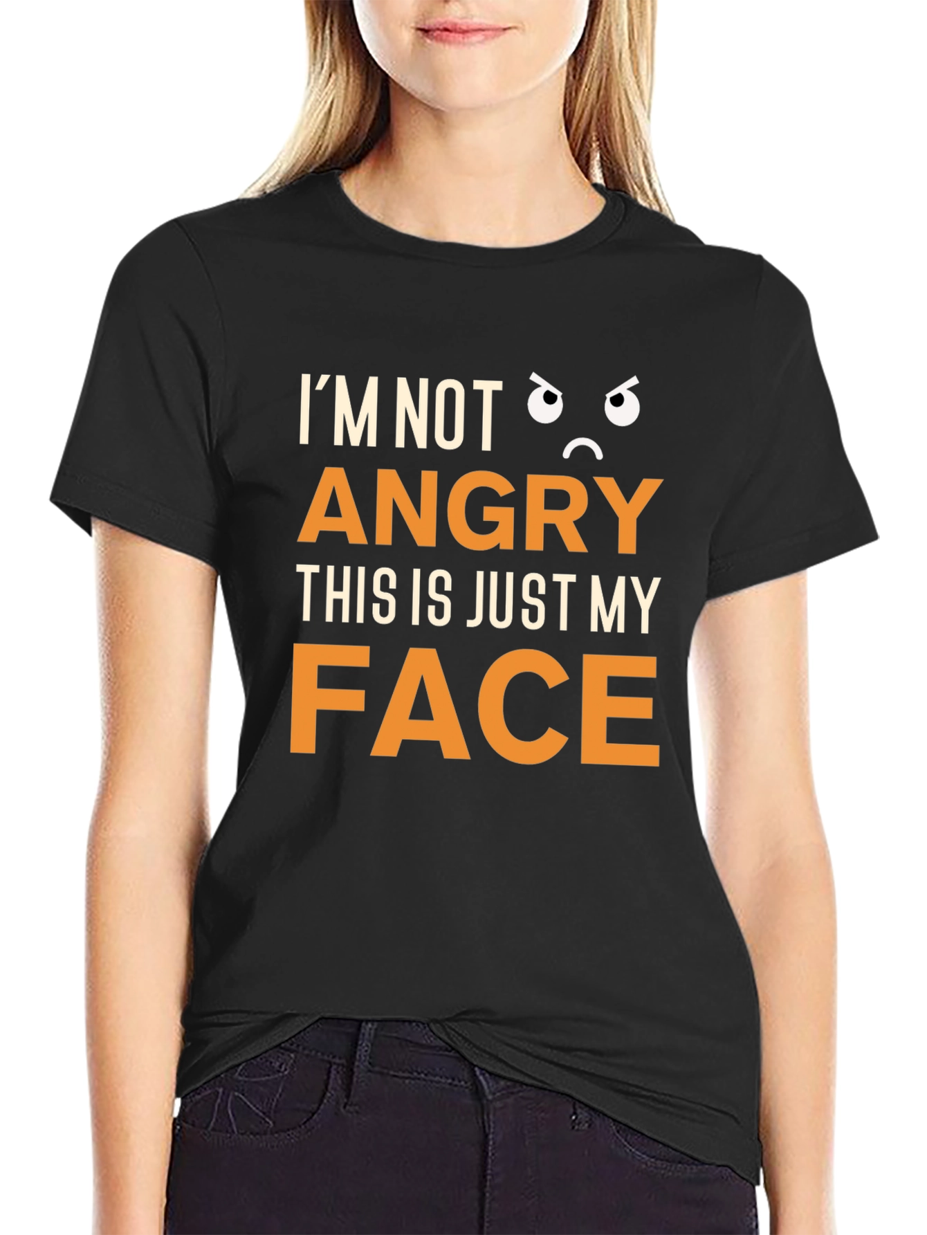 Funny Im Not Angry Graphic T-Shirt