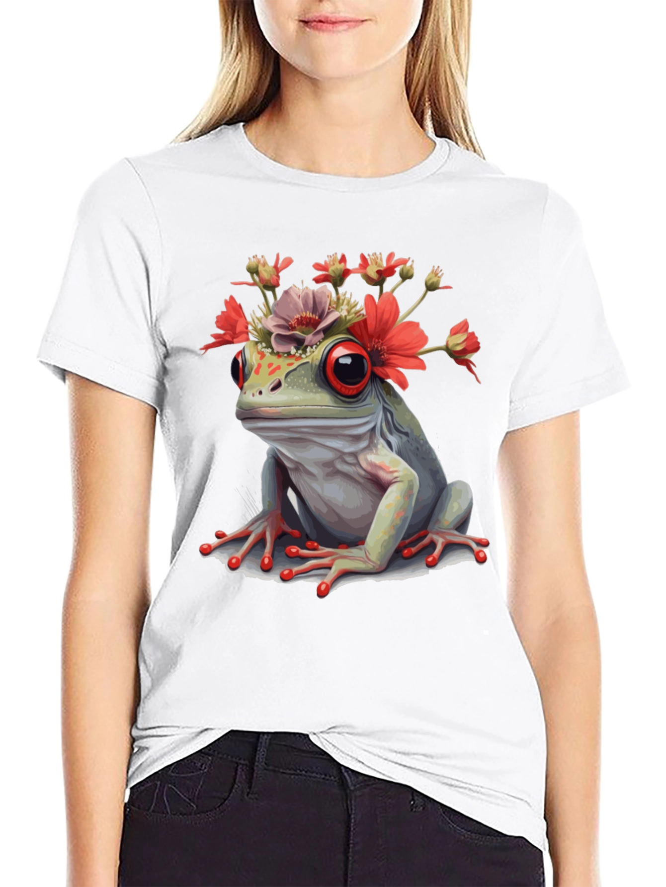 Frog with Flowers T-Shirt