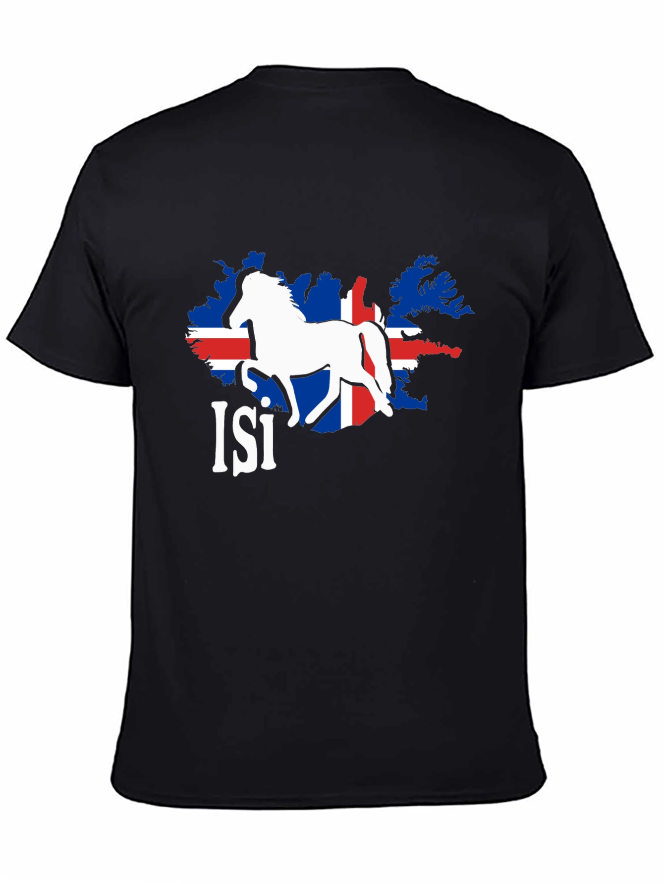 Icelandic Horse Isi T-Shirt - Flag of Iceland