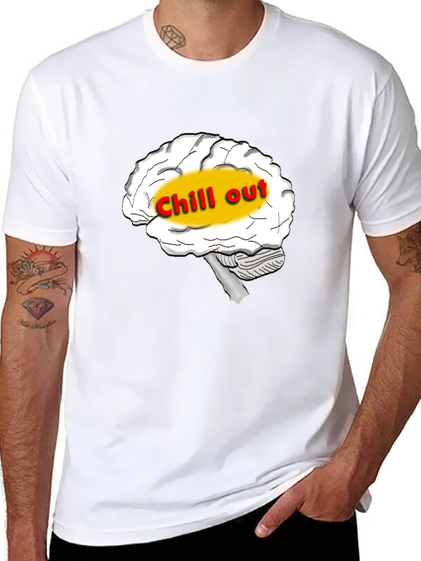 Chill Out Brain Tee - Relaxed Mind T-Shirt