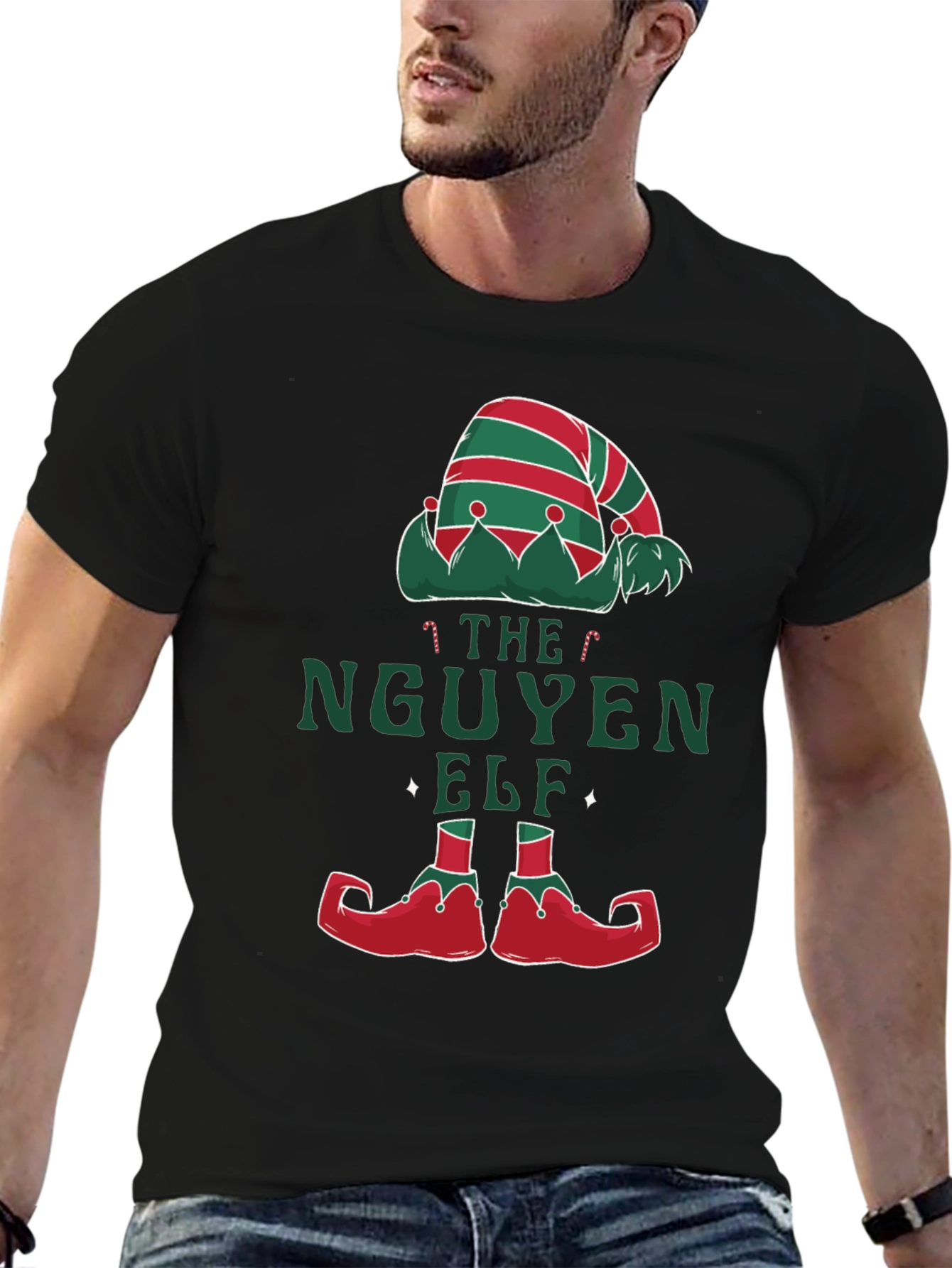 The Nguyen Elf Christmas T-Shirt Holiday Festive Gift