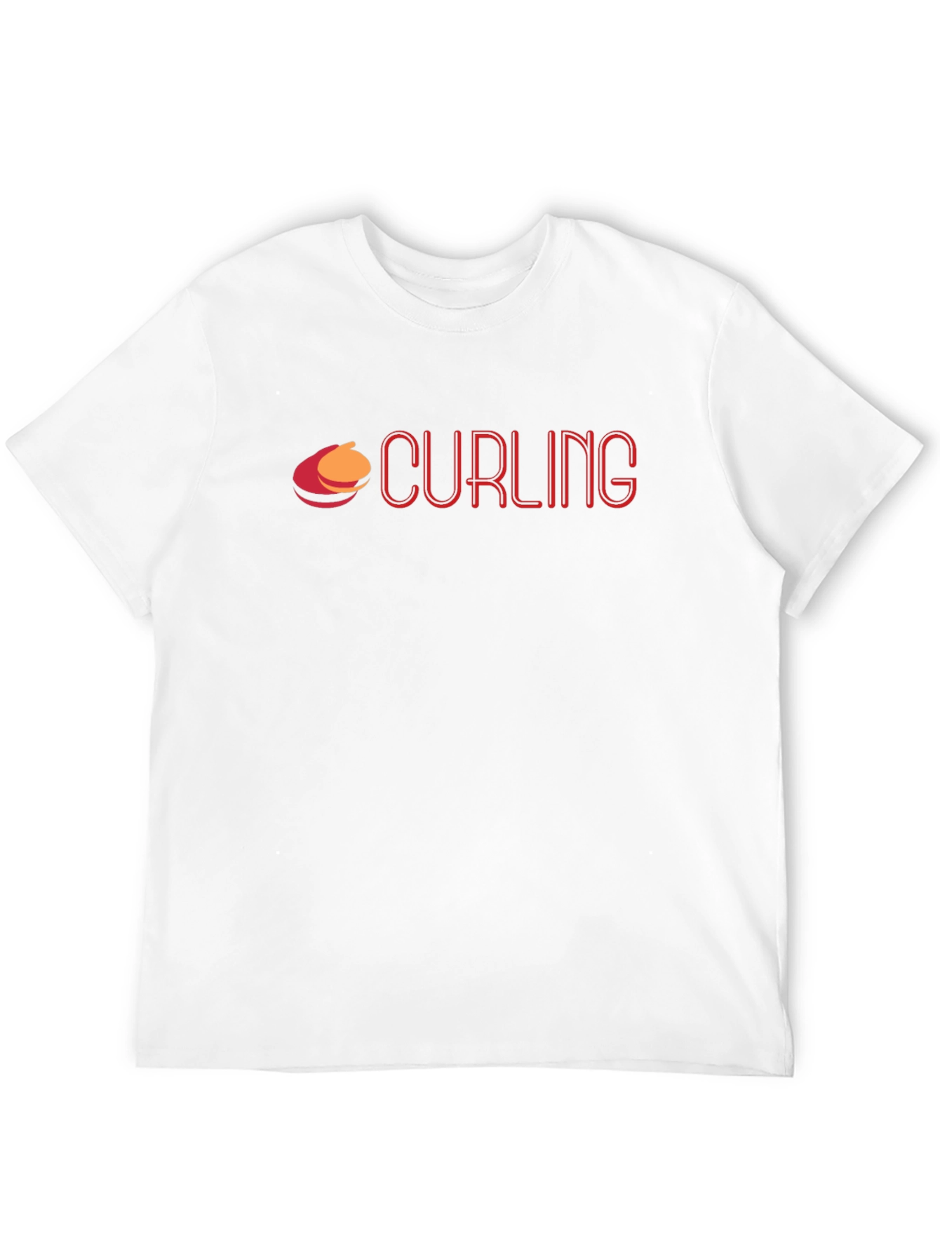 Curling Graphic T-Shirt - Sporty Casual Tee