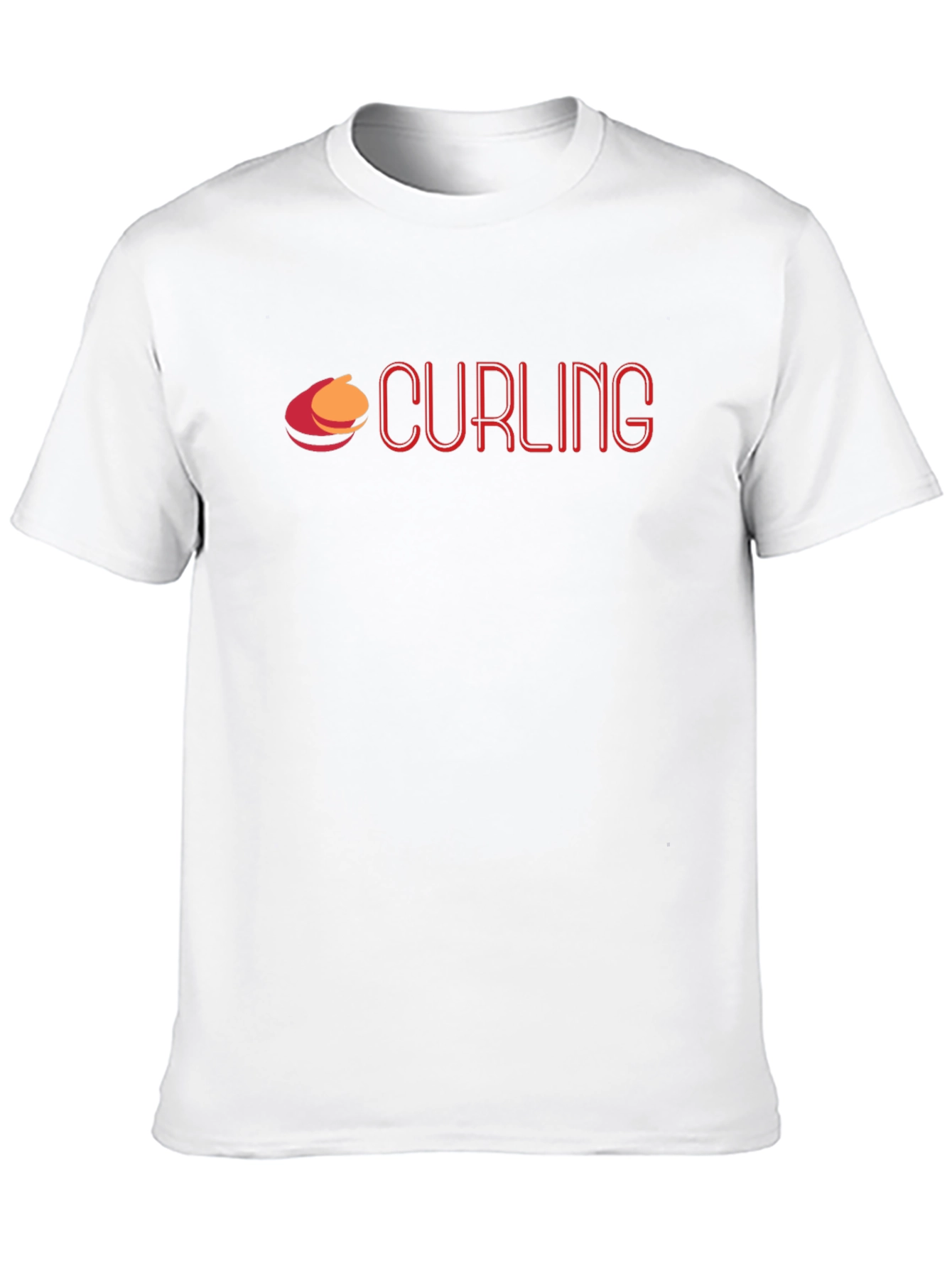 Curling Graphic T-Shirt - Sporty Casual Tee