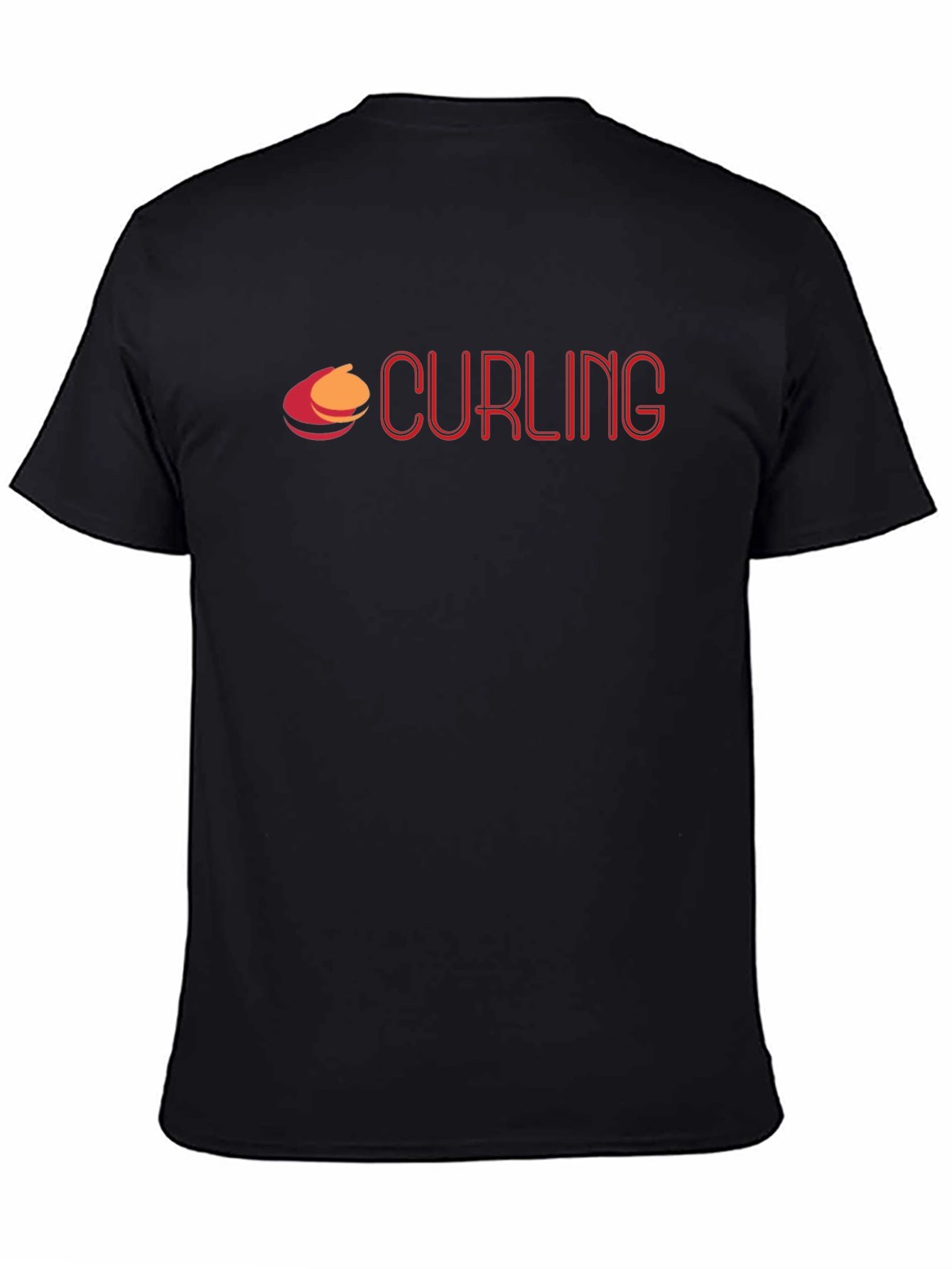 Curling Graphic T-Shirt - Sporty Casual Tee