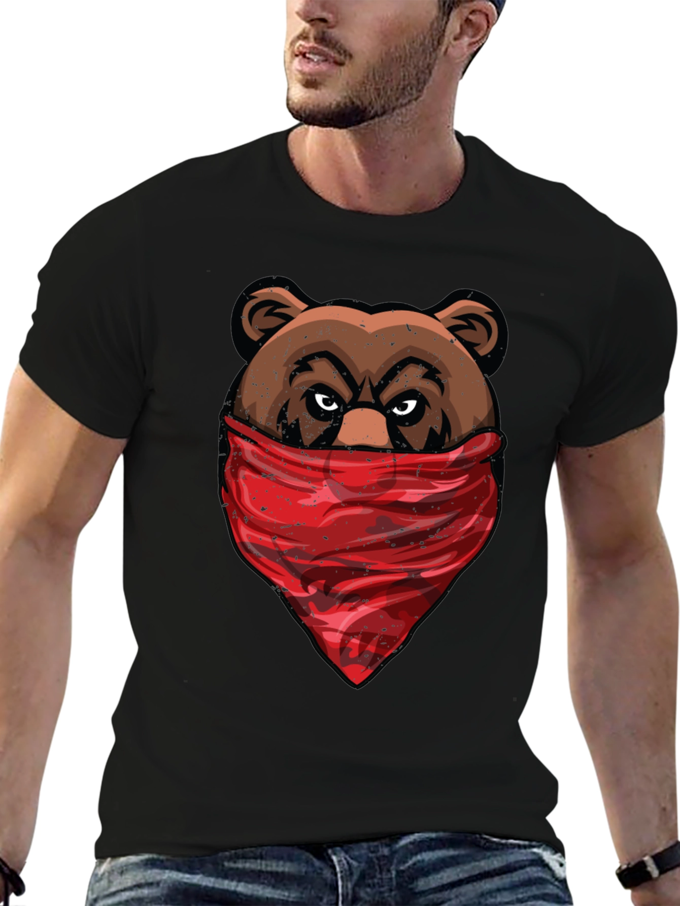Bear Bandit Graphic Tee - Cool & Edgy Streetwear